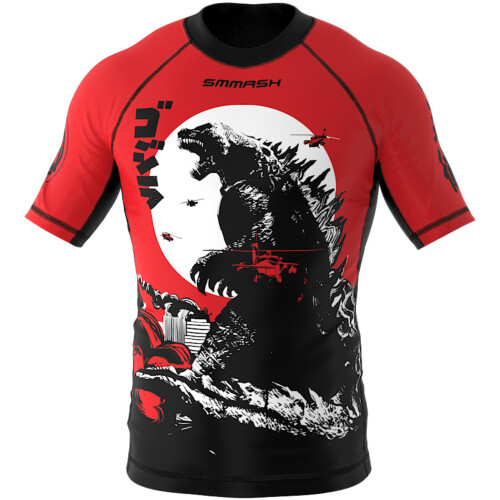 Rashguard MMA z krótkim rękawem dziecięcy SMMASH ZILLA