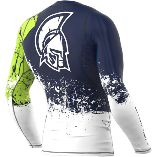 Koszulka kompresyjna z długim rękawem męska SMMASH OCR LEGION NEON GREEN