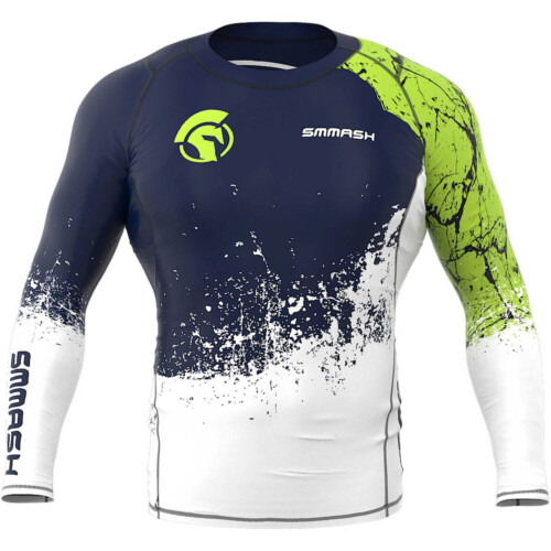 Koszulka kompresyjna z długim rękawem męska SMMASH OCR LEGION NEON GREEN