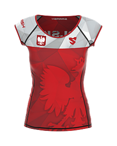 DAMSKA KOSZULKA TRENINGOWA Z KRÓTKIM RĘKAWEM