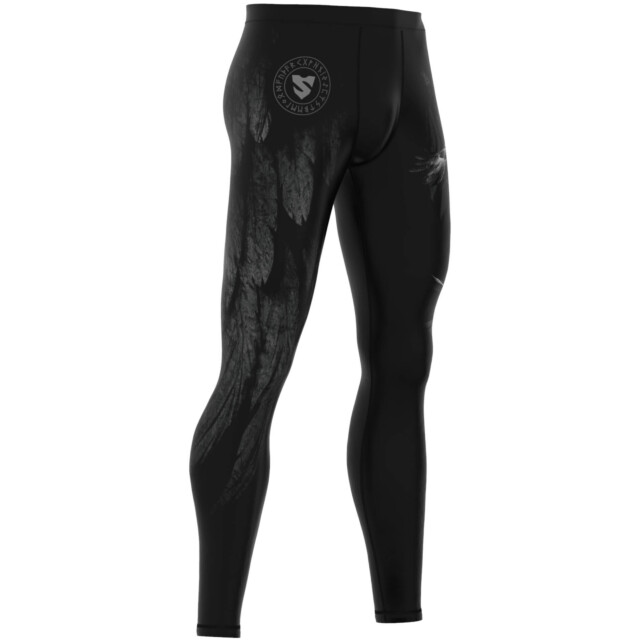 LONG TRAINING LEGGINGS MAN RAVEN - XXXL