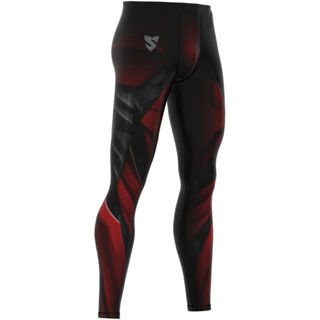 LONG TRAINING LEGGINGS MAN RED ARMOUR - XXXL