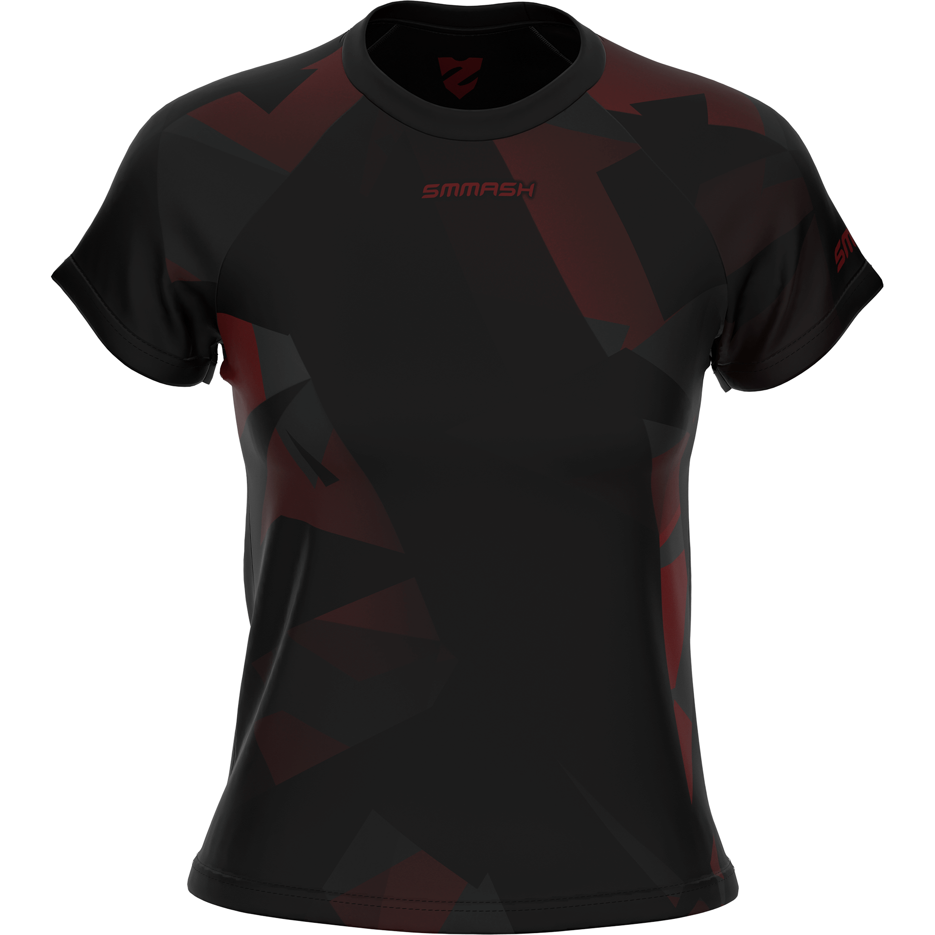 KOSZULKA SPORTOWA BURGUNDY GRAY