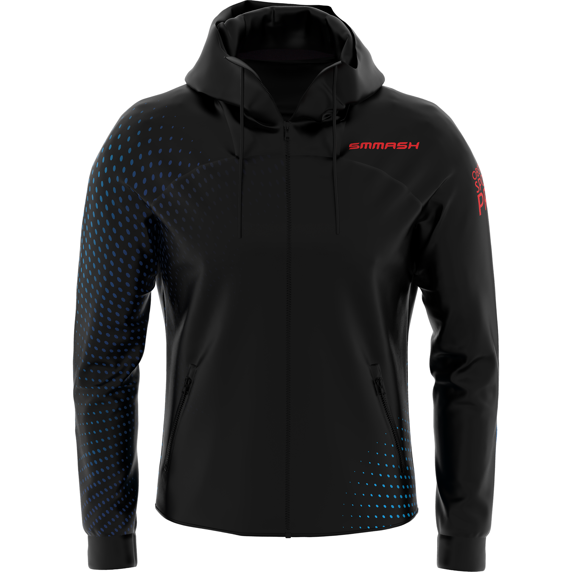 Czarna Bluza Sportowa Rozpinana Dla Mężczyzn OSPRO