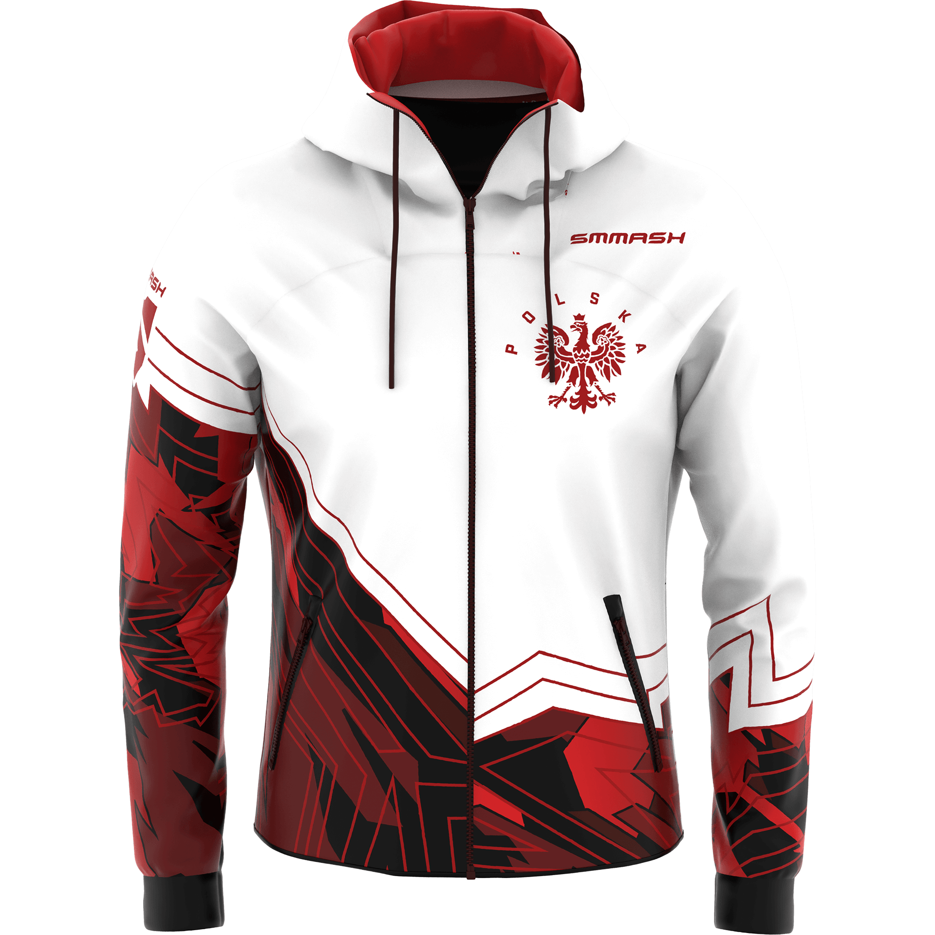 Bluza Sportowa Męska Barwy Biało Czerwone PATRIOT 2.0 POLAND