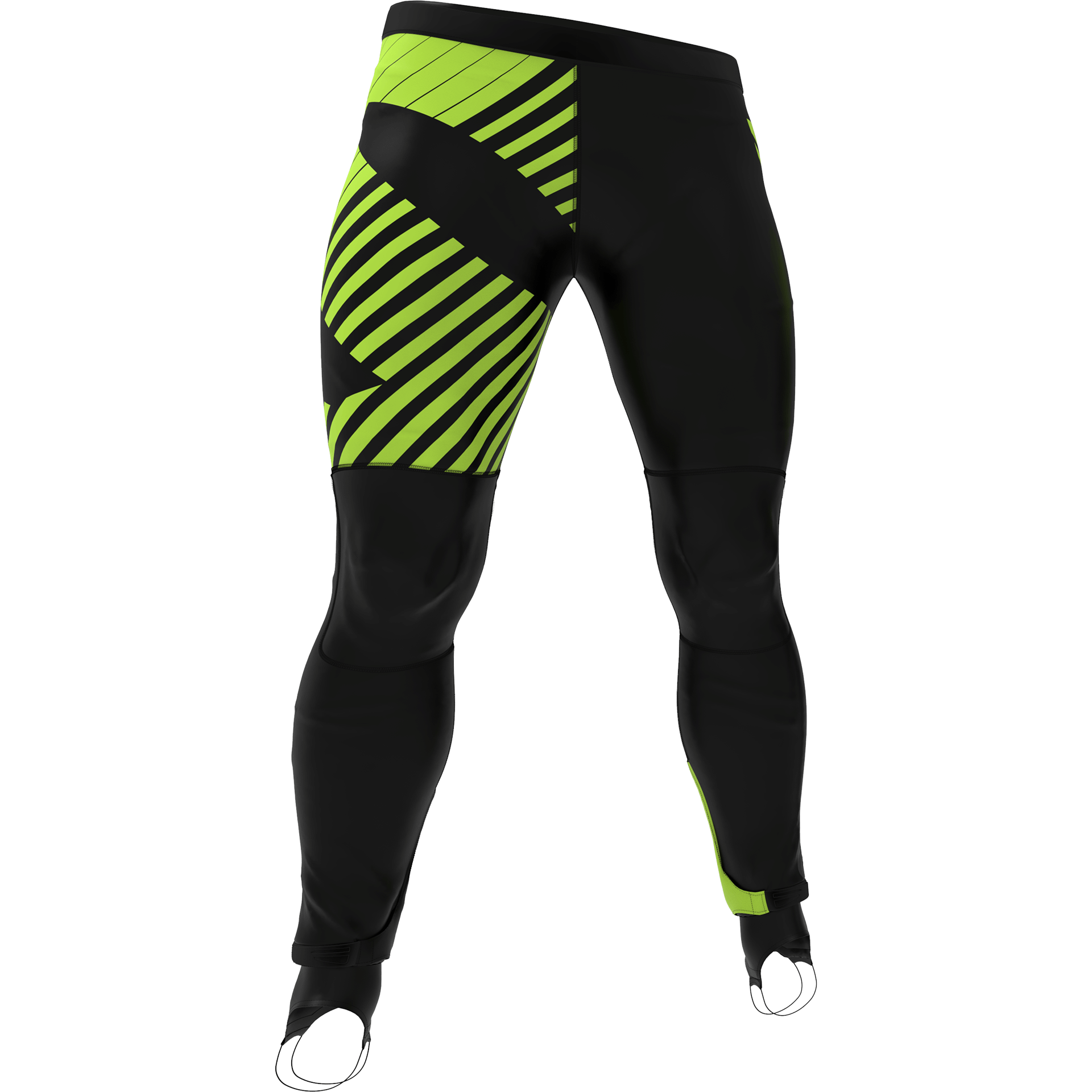 Legginsy do Biegania Dla Mężczyzn Z Neonowym Wzorem SIGNATURE