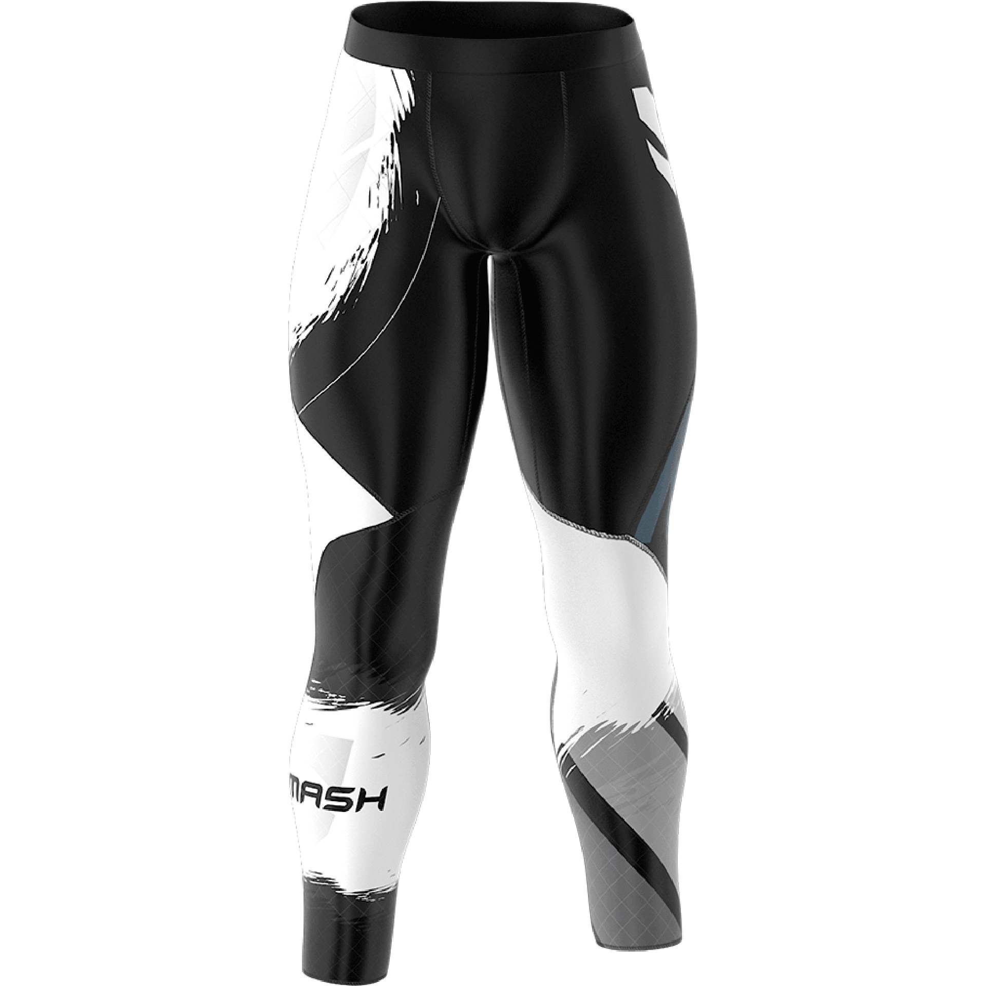 Białe Długie Legginsy Treningowe Dla Mężczyzn CLASSIC