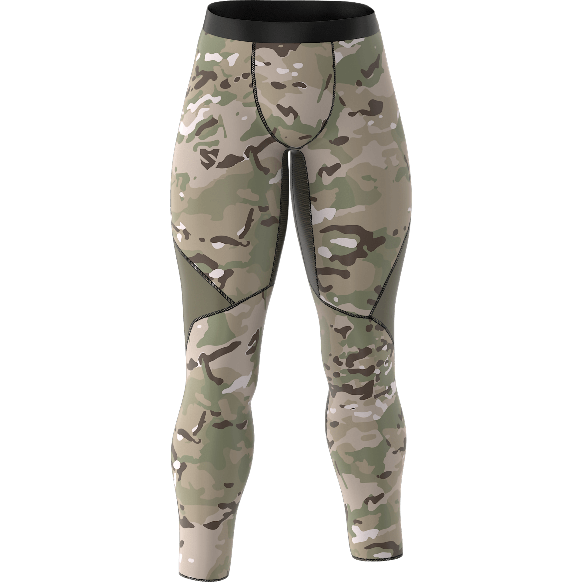 Męskie Długie Legginsy Sportowe Cross Moro TROOPS