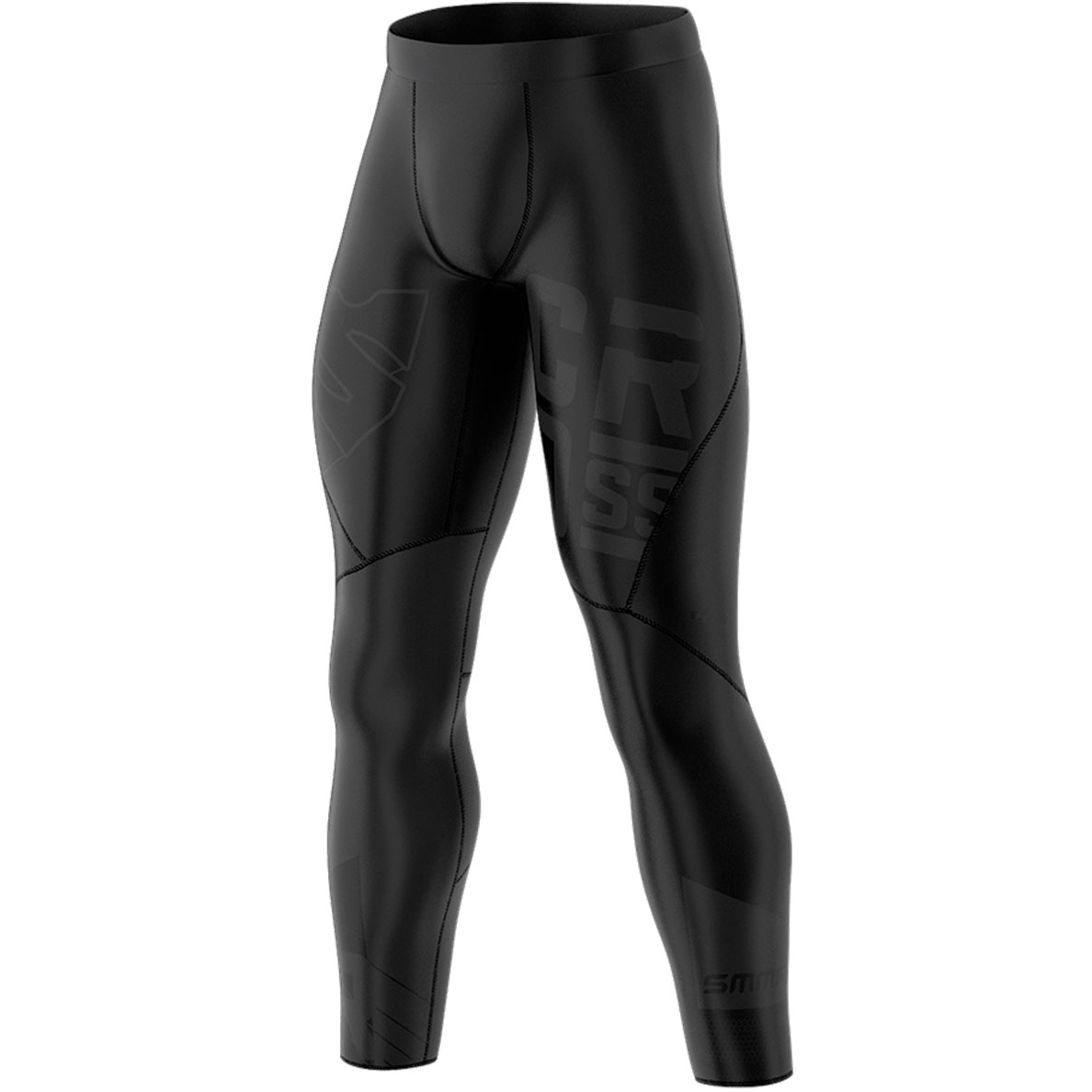 Czarne Długie Legginsy Cross Treningowe DEXTER BLACK