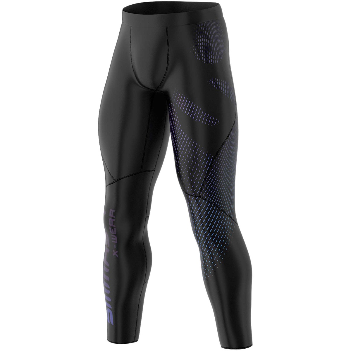 Męskie Legginsy Treningowe Czarne GLEAM