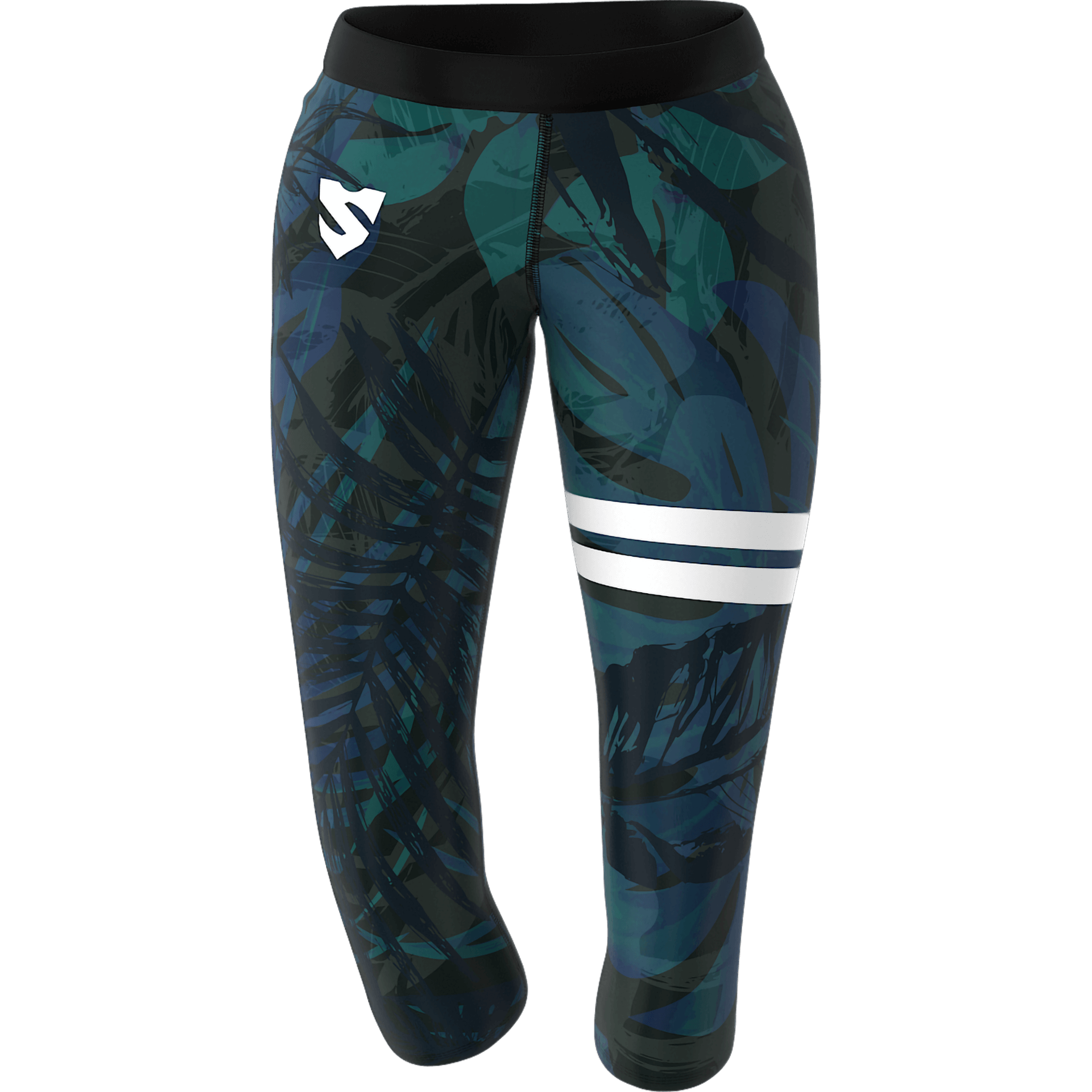 Sportowe Legginsy Do Jogi Z Motywem Liści TROPICA