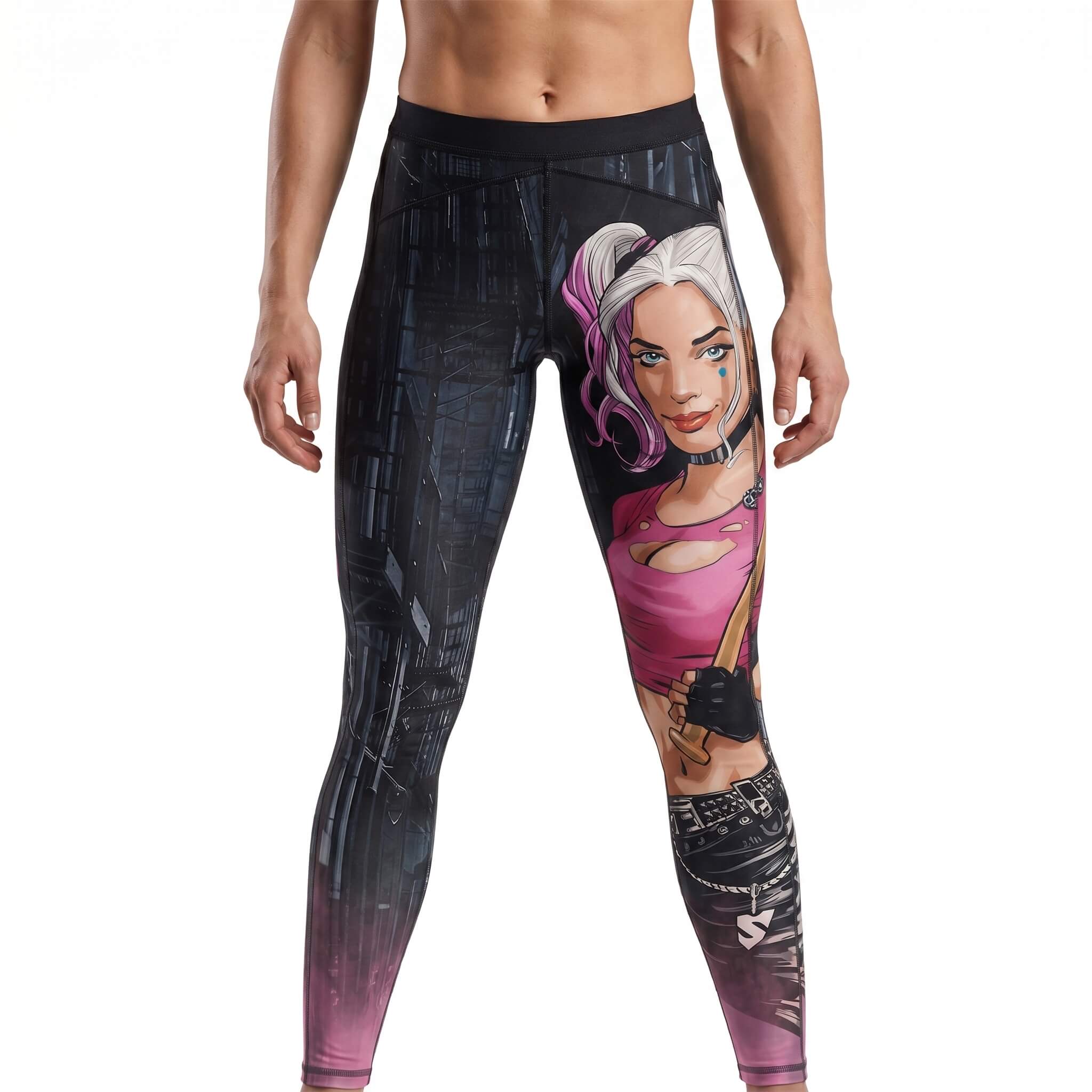DŁUGIE LEGINSY PUSH UP HARLEY SQUAD