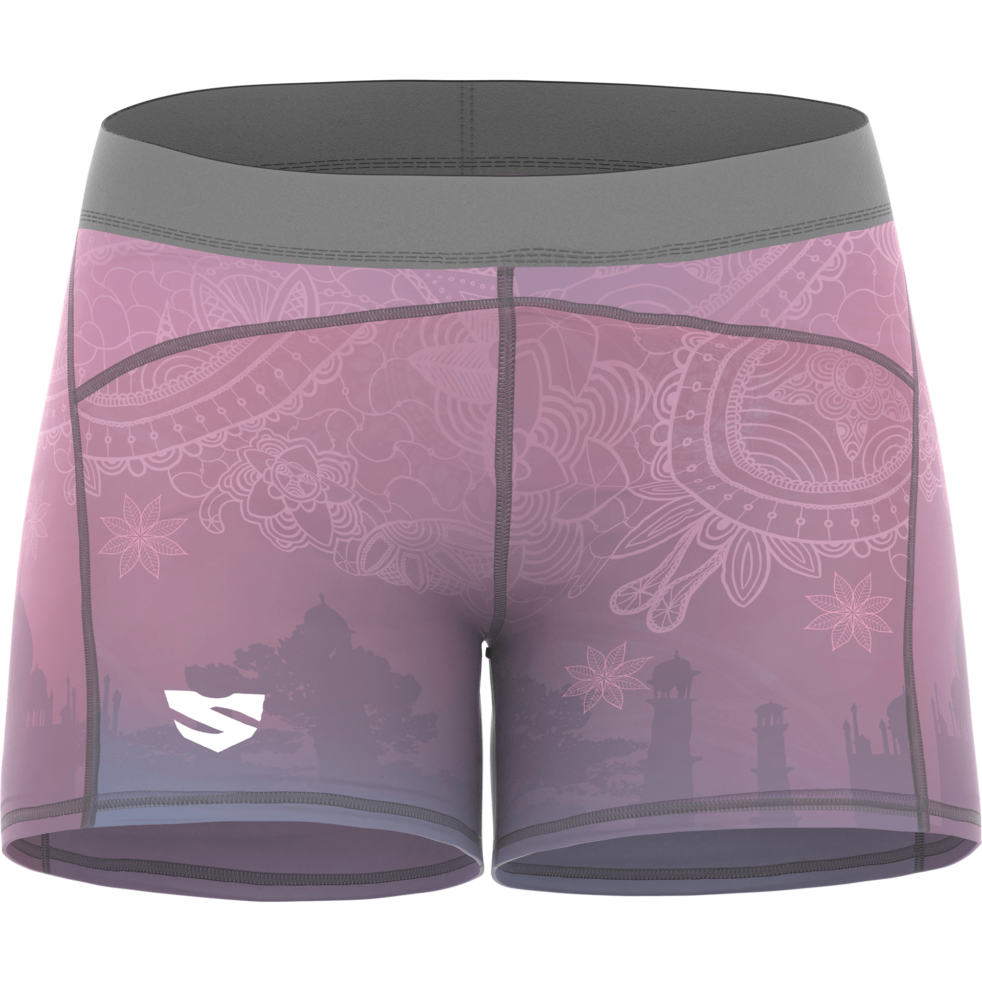 Różowe Shorty Sportowe Do Jogi SPIRITUAL