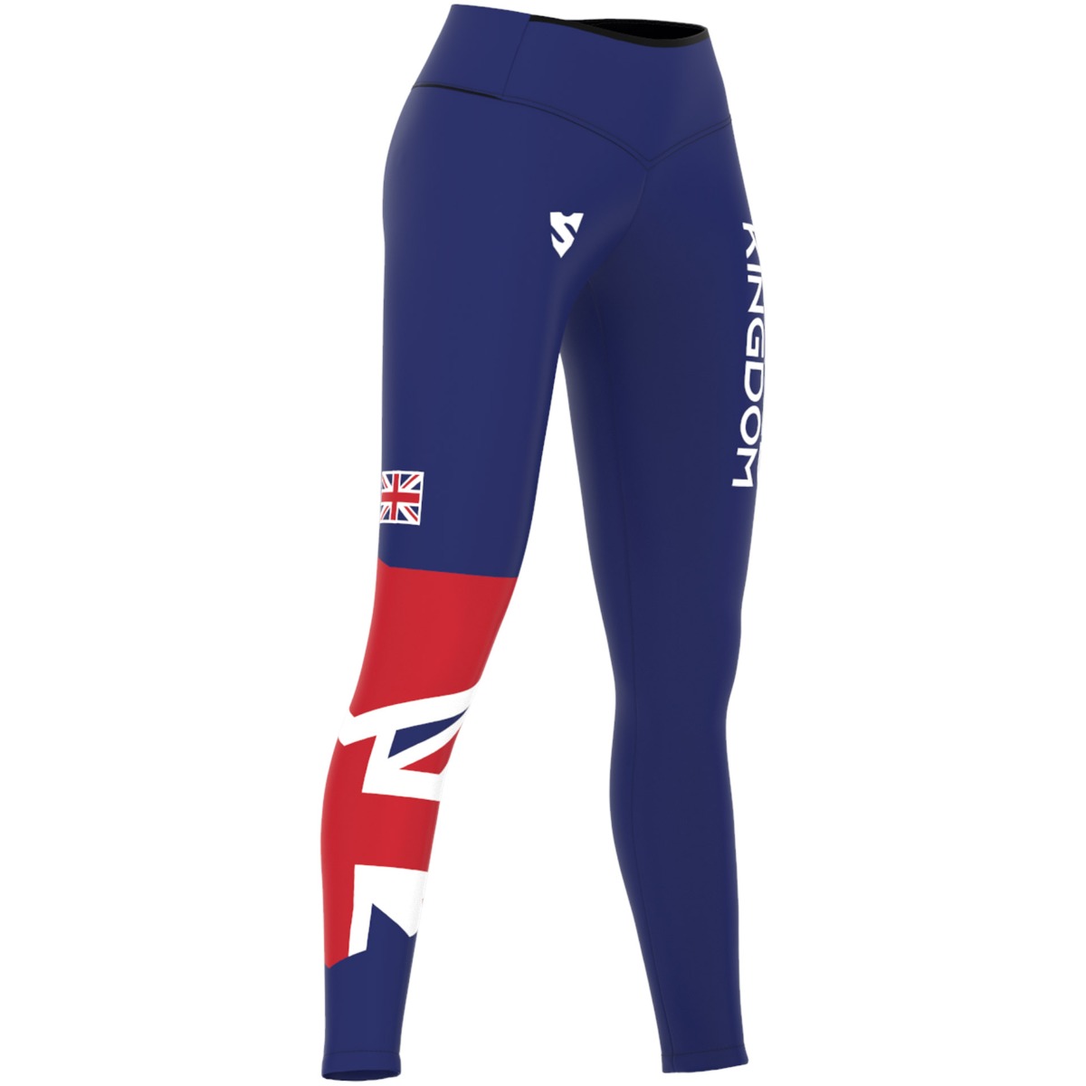Legginsy Treningowe Wysoki Stan Z Flagą Wielkiej Brytanii PATRIOT 3.0 UK