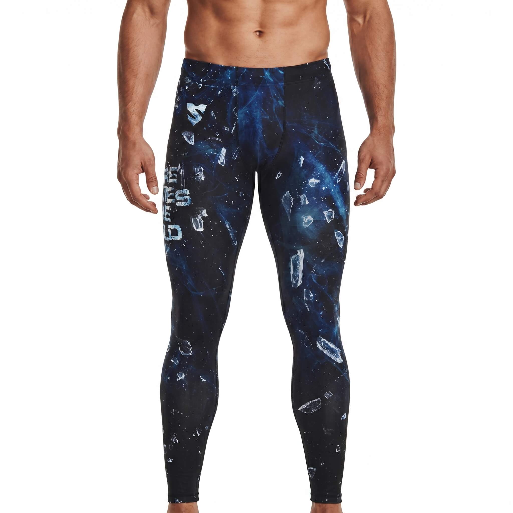 MĘSKIE DŁUGIE LEGGINSY TRENINGOWE BLACK WALKERS