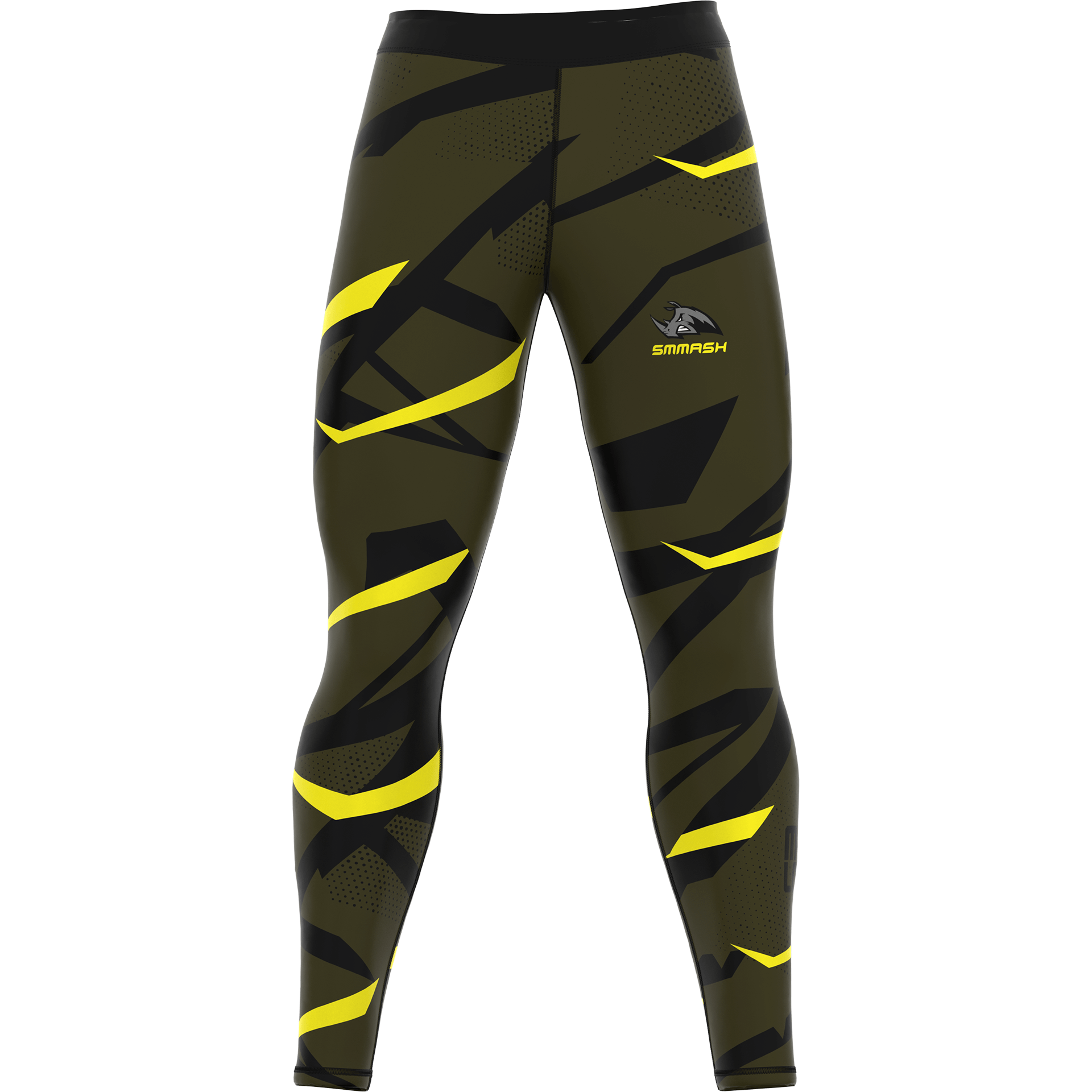 Legginsy Treningowe Męskie Khaki MUDRINHO