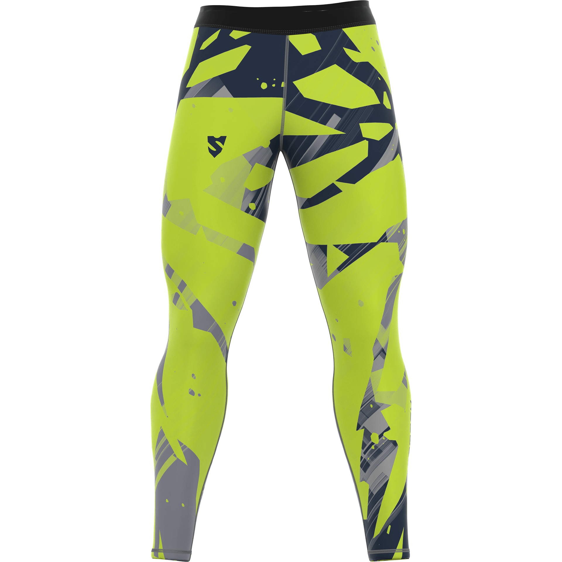 Zielone legginsy z geometrycznym wzorem – styl i komfort CLASH