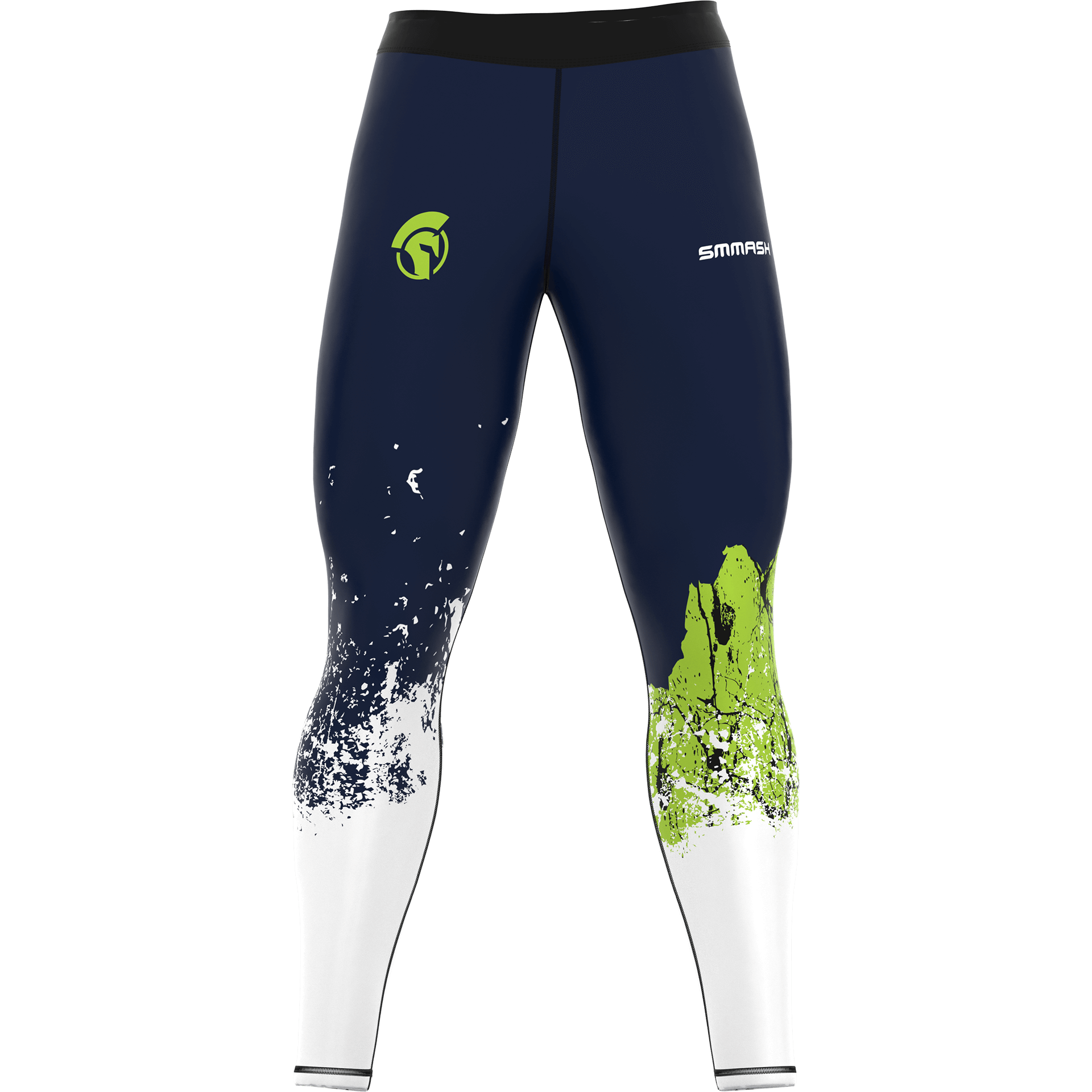 Męskie Legginsy Treningowe LEGION GREEN