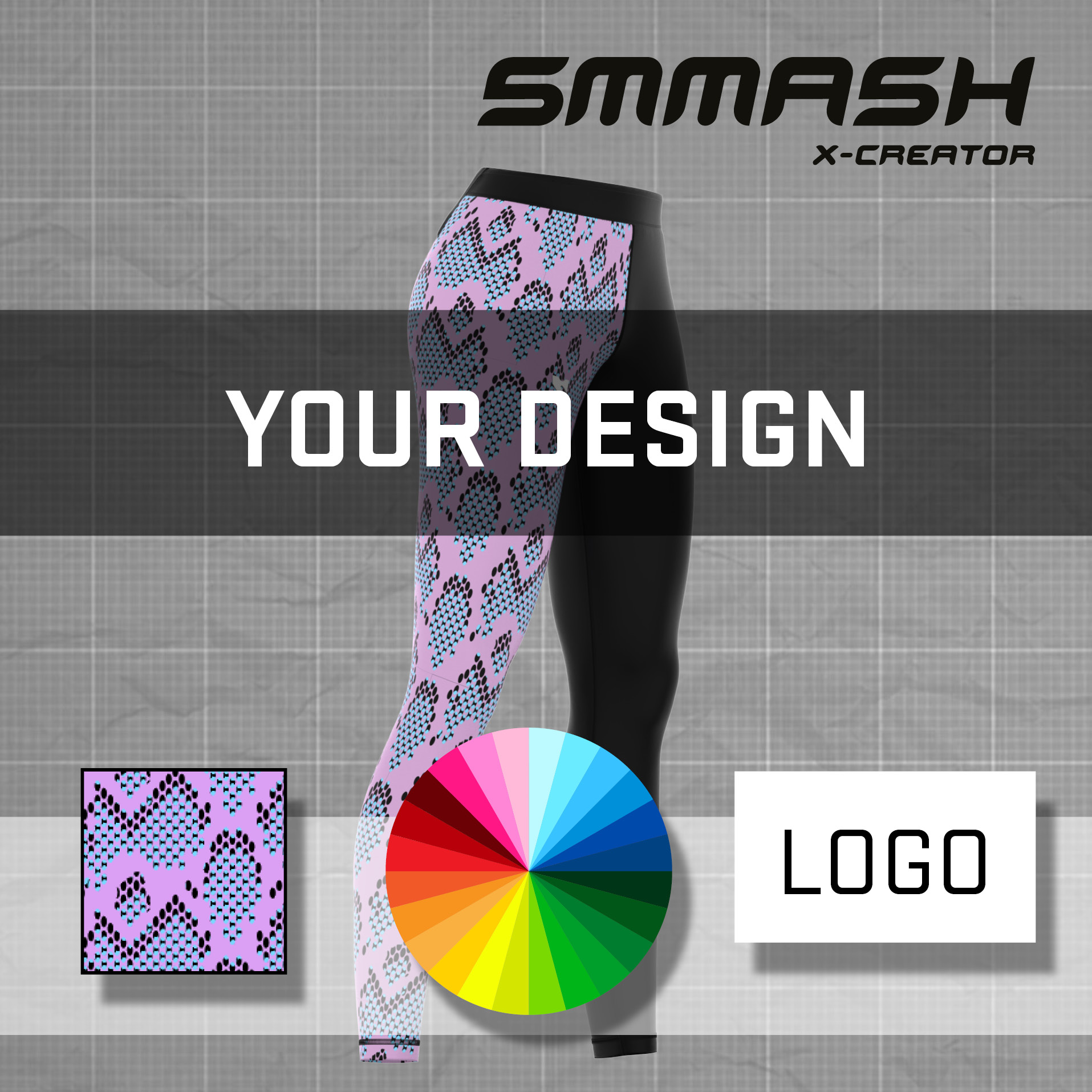 ZAPROJEKTUJ SWOJE LEGGINSY DAMSKIE (LSO8) XCREATOR - Twój projekt
