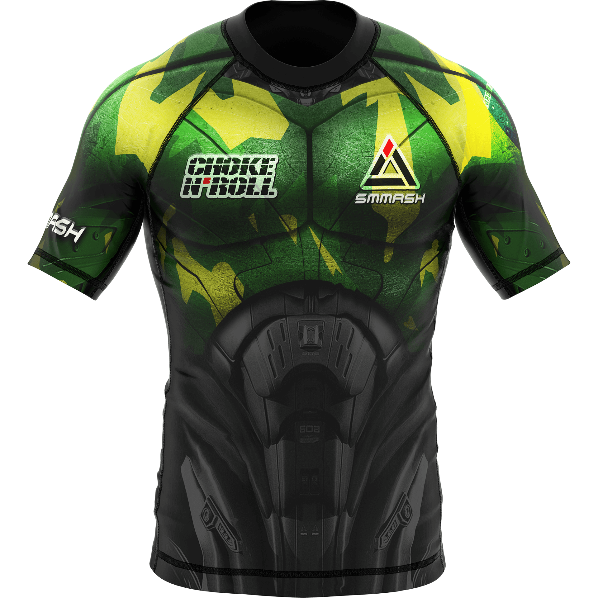 Rashguard Krótki Rękawm Z Motywem Hulk CHOKE'N'ROLL