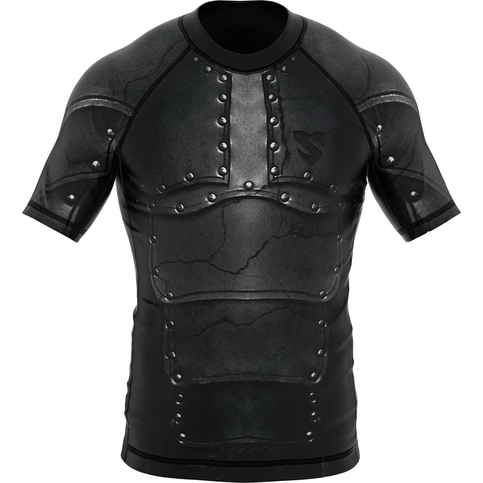 Rashguard Krótki Rękaw Podkreślający Mięśnie CRUSADE