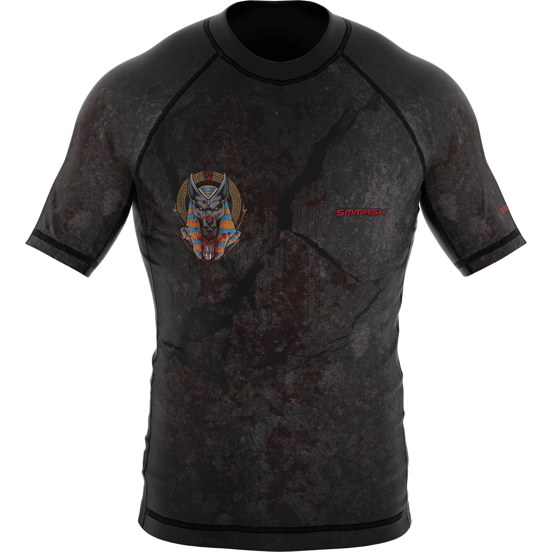 Męski Rashguard Czarny MMA ANUBIS