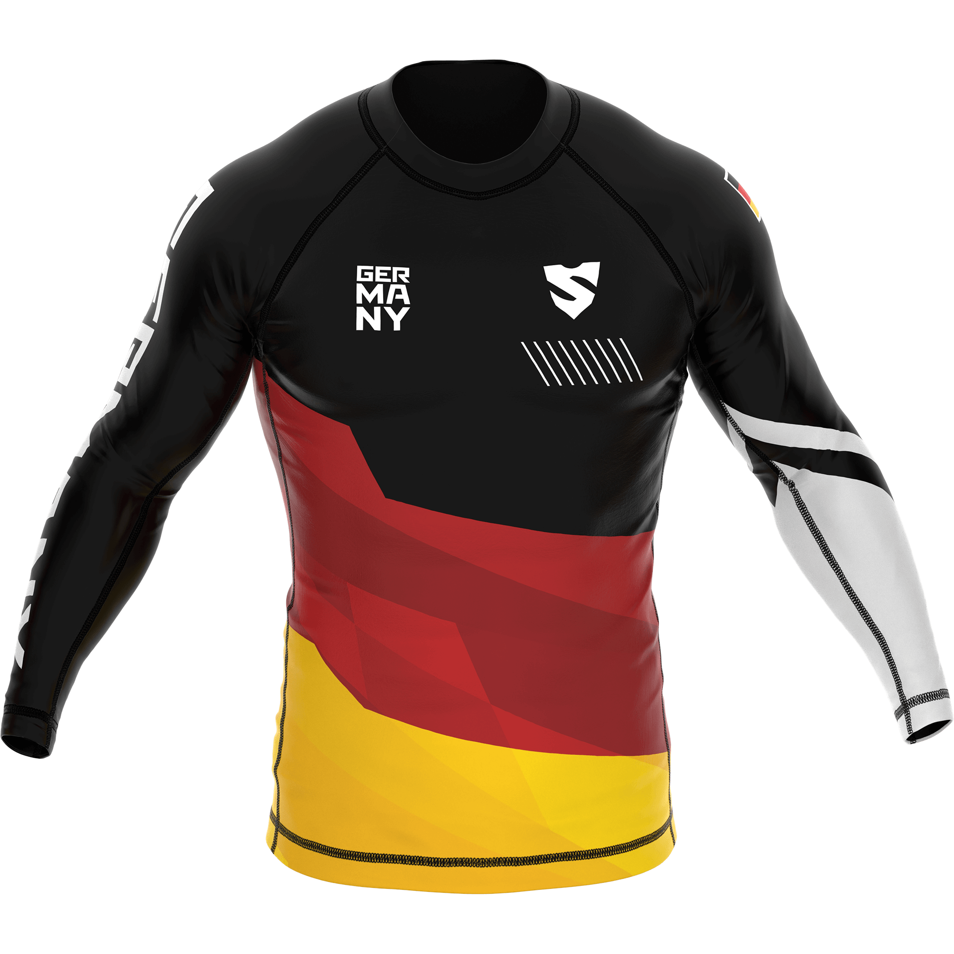 Koszulka MMA Z Długim Rękawem Barwy Niemieckie PATRIOT 3.0 GERMANY