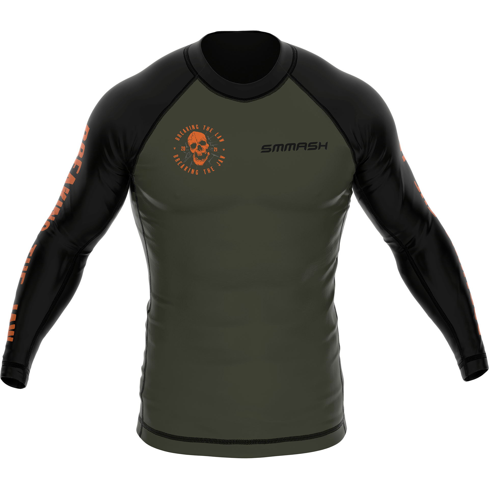 Rashguard Longseelve Do Walki W Kolorze Wojskowym JAWBREAKERS