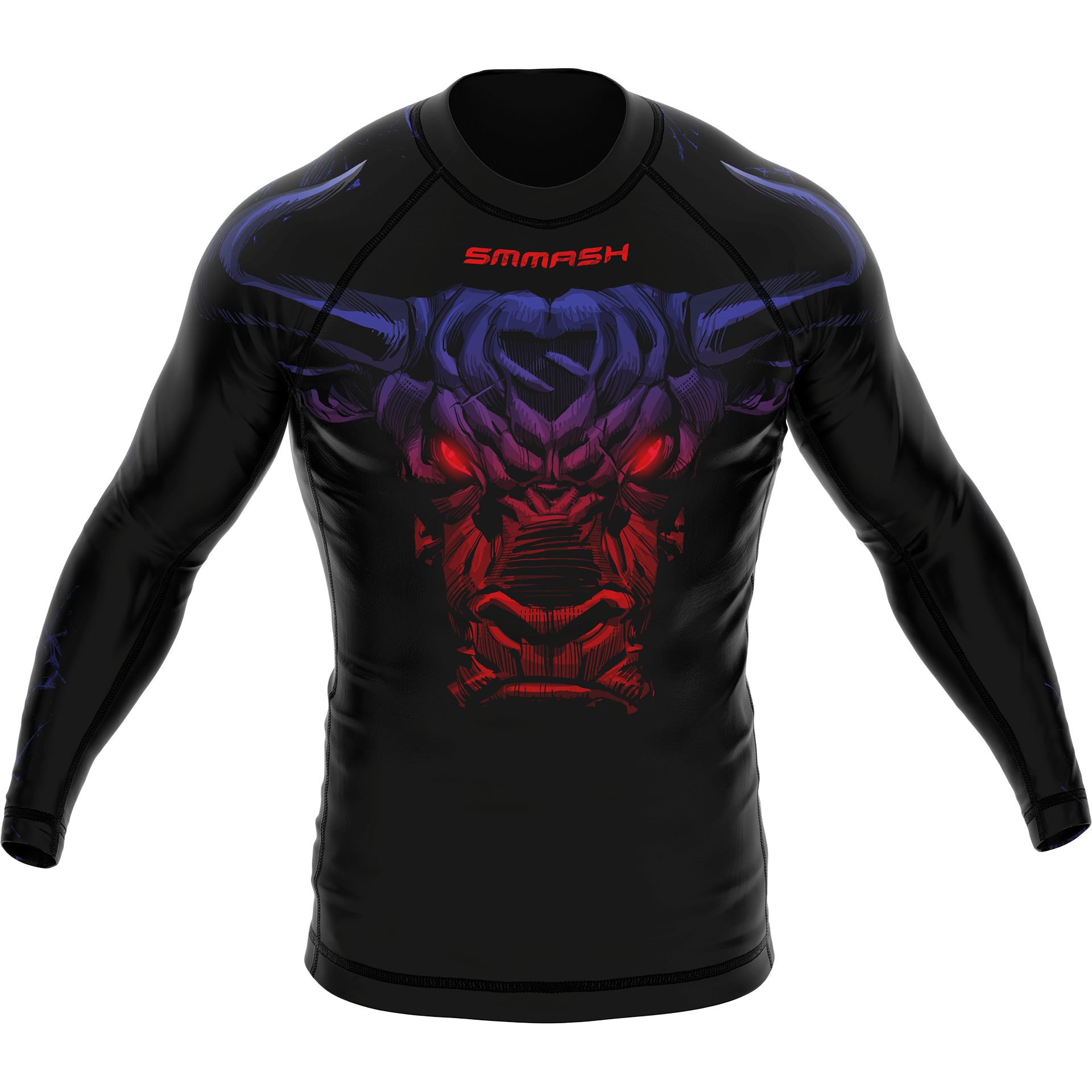 Czarny Rashguard MMA z Długim Rękawem MINOS