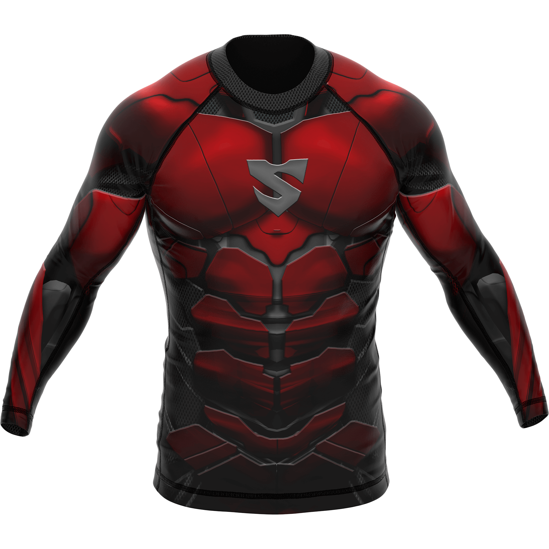 Rashguard MMA Męski Z Motywem Iron Mana RED ARMOUR