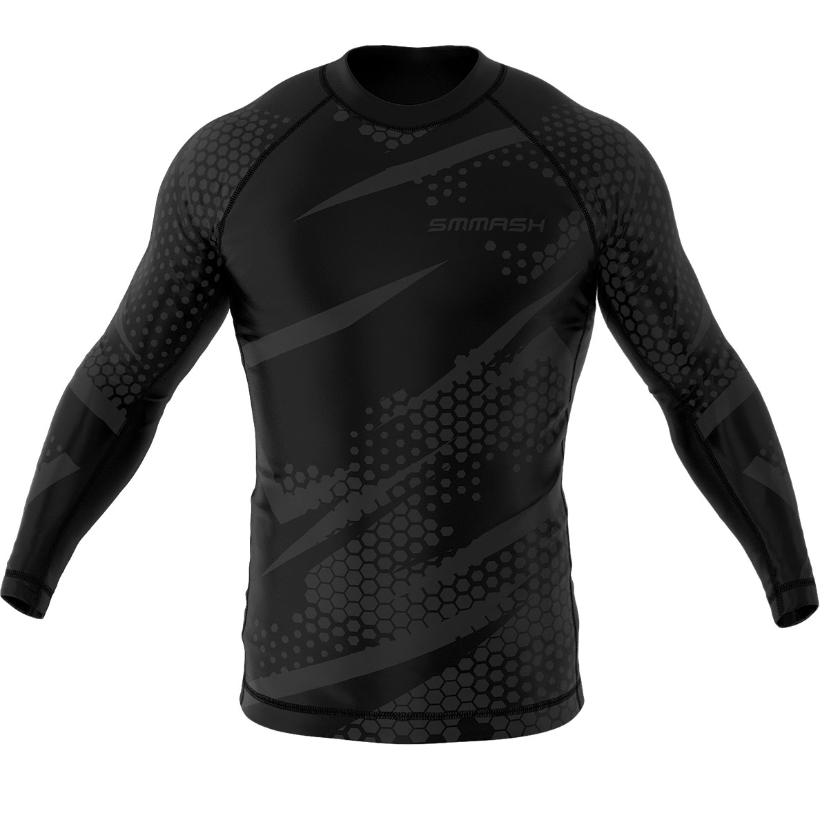 Czarny Rashguard Kickboxing Na Siłownię BLACKOUT