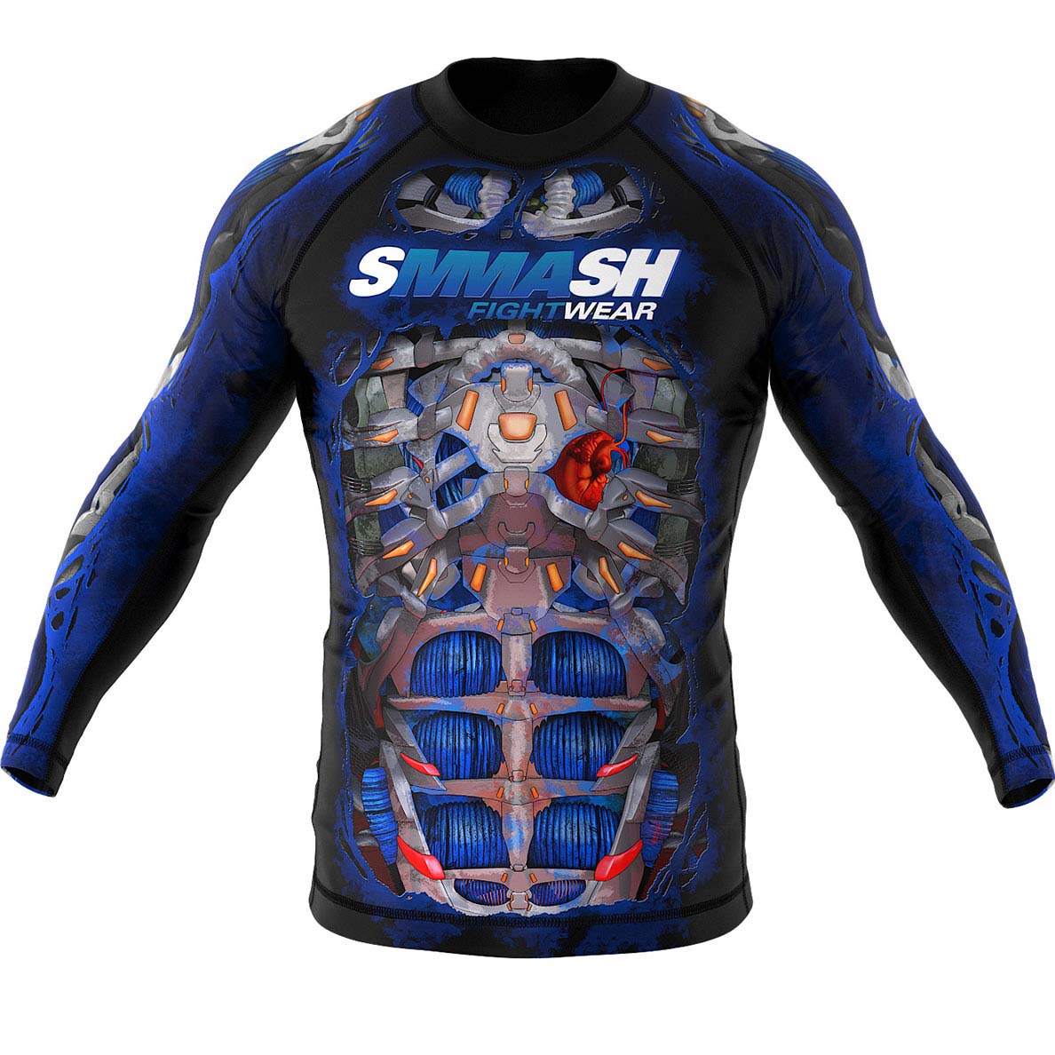 Rashguard Treningowy MMA Z Długim Rękawem FIGHT MACHINE