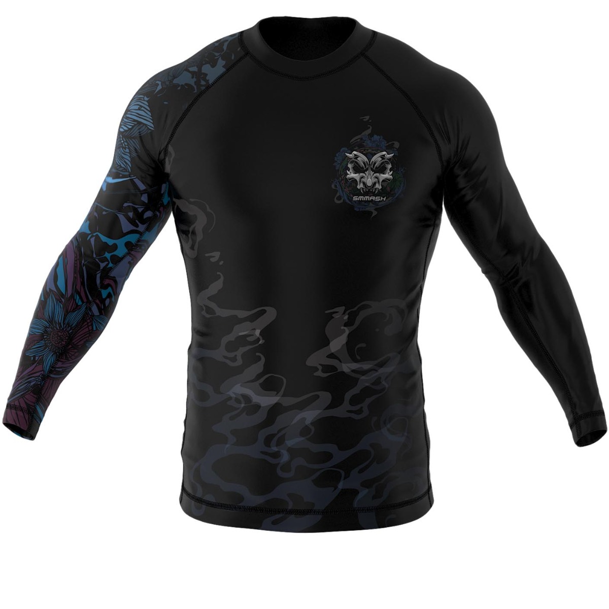 Czarny Rashguard MMA Z Długim Rękawem Na Trening TAKEO