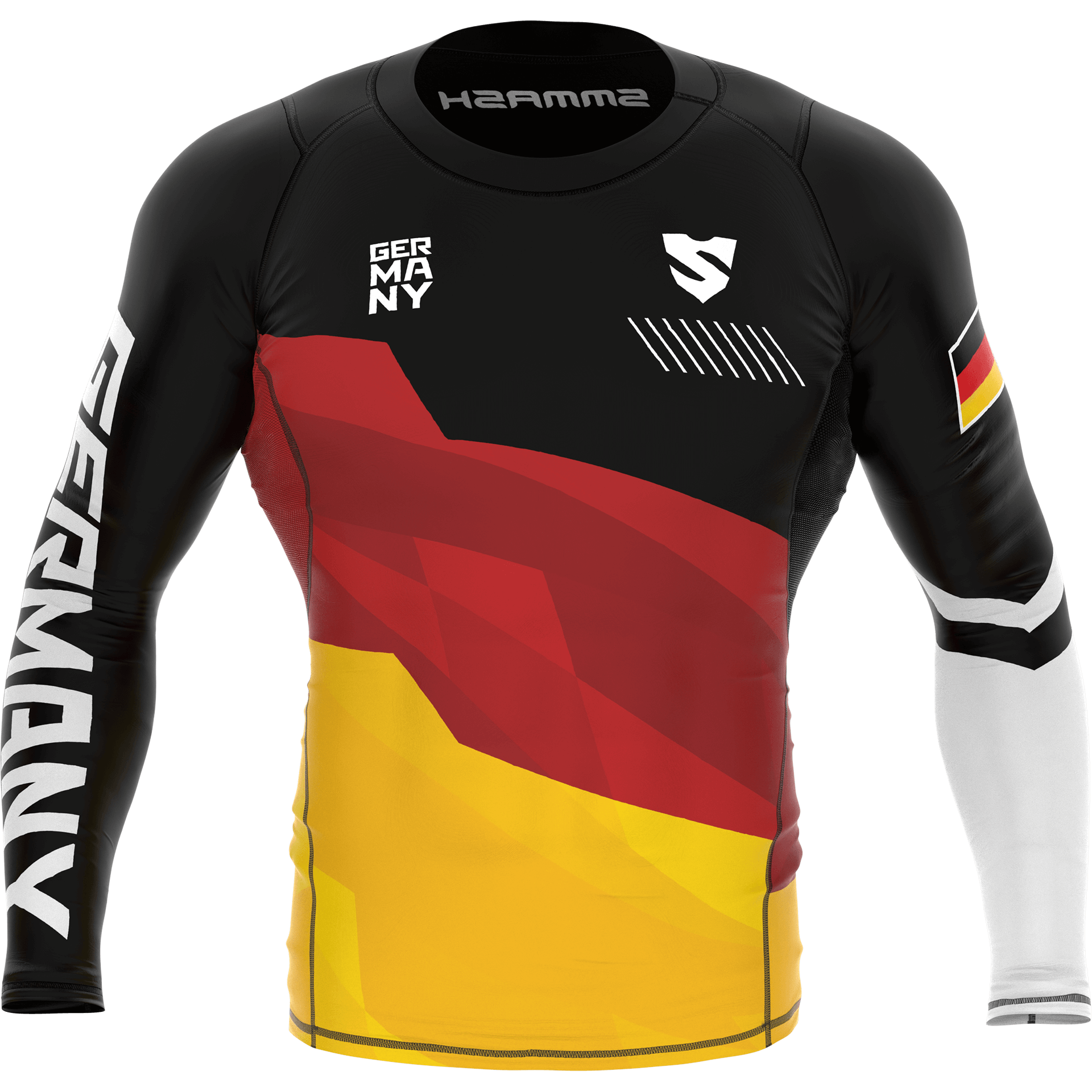 Rashguard Męski Długi Rękaw Barwy Flagi Niemiec PATRIOT 3.0 GERMANY