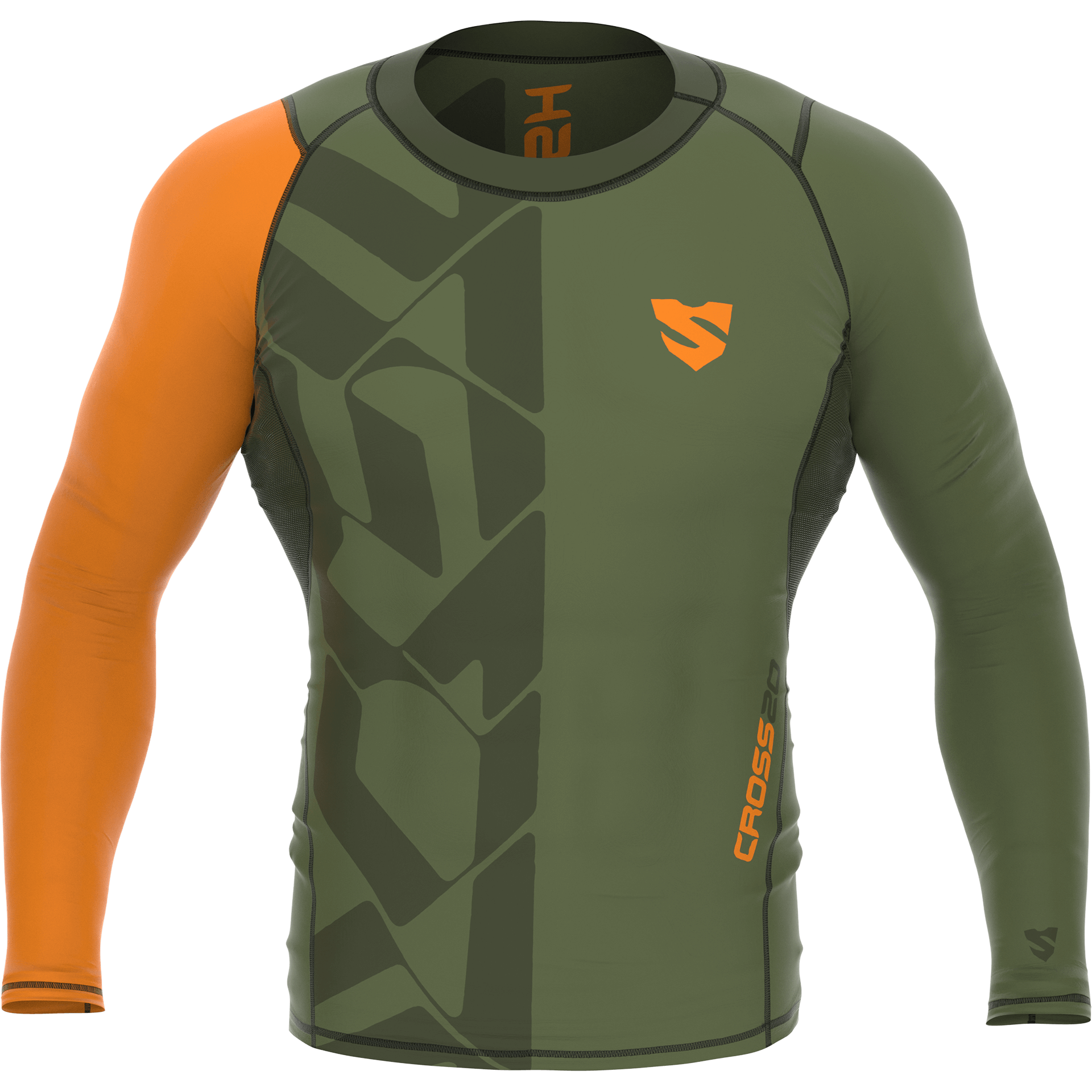 Sportowa Koszulka Termoaktywna Męska Khaki CROSS20