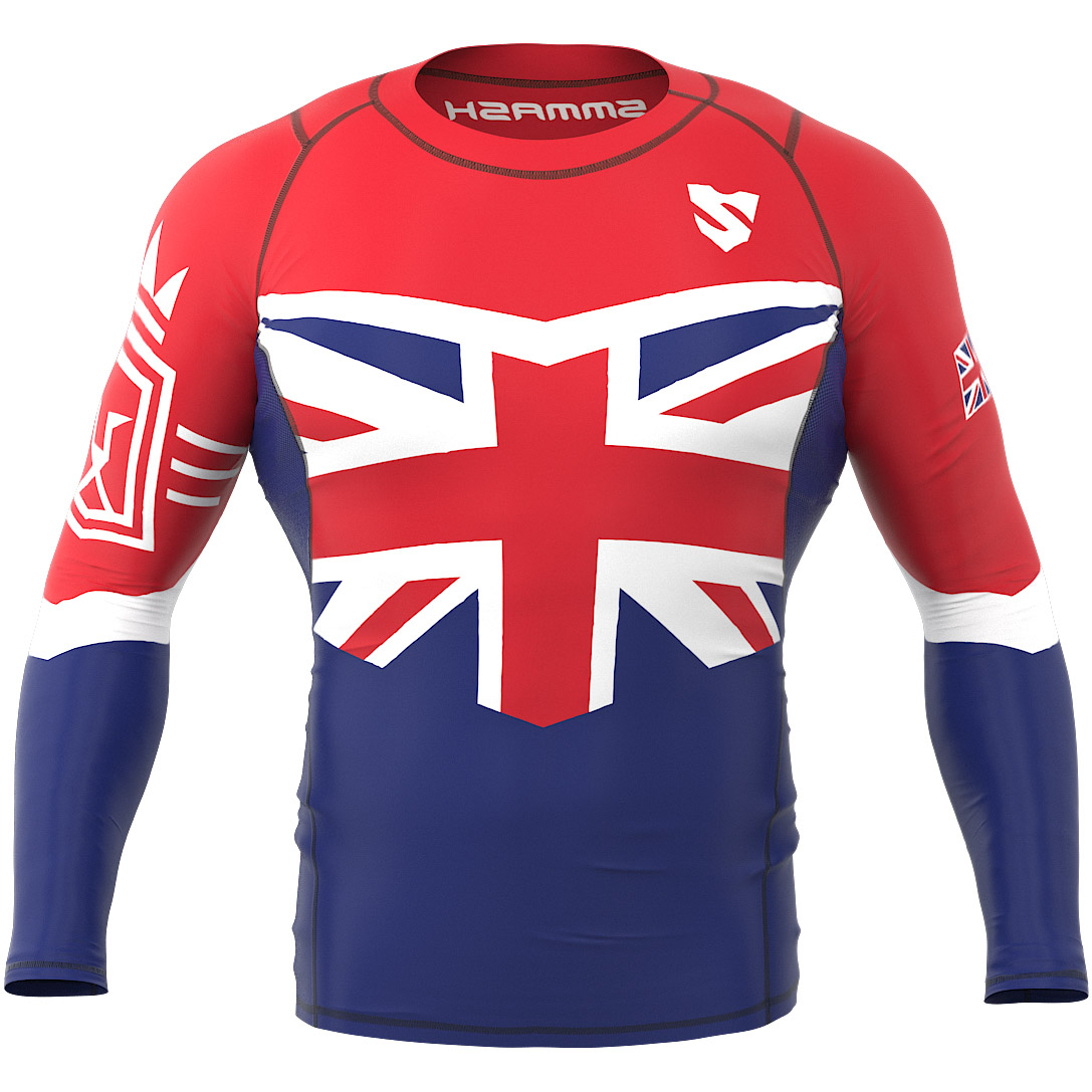 Sportowa Męska Koszulka Z Barwami Wielkiej Brytanii PATRIOT 3.0 UK
