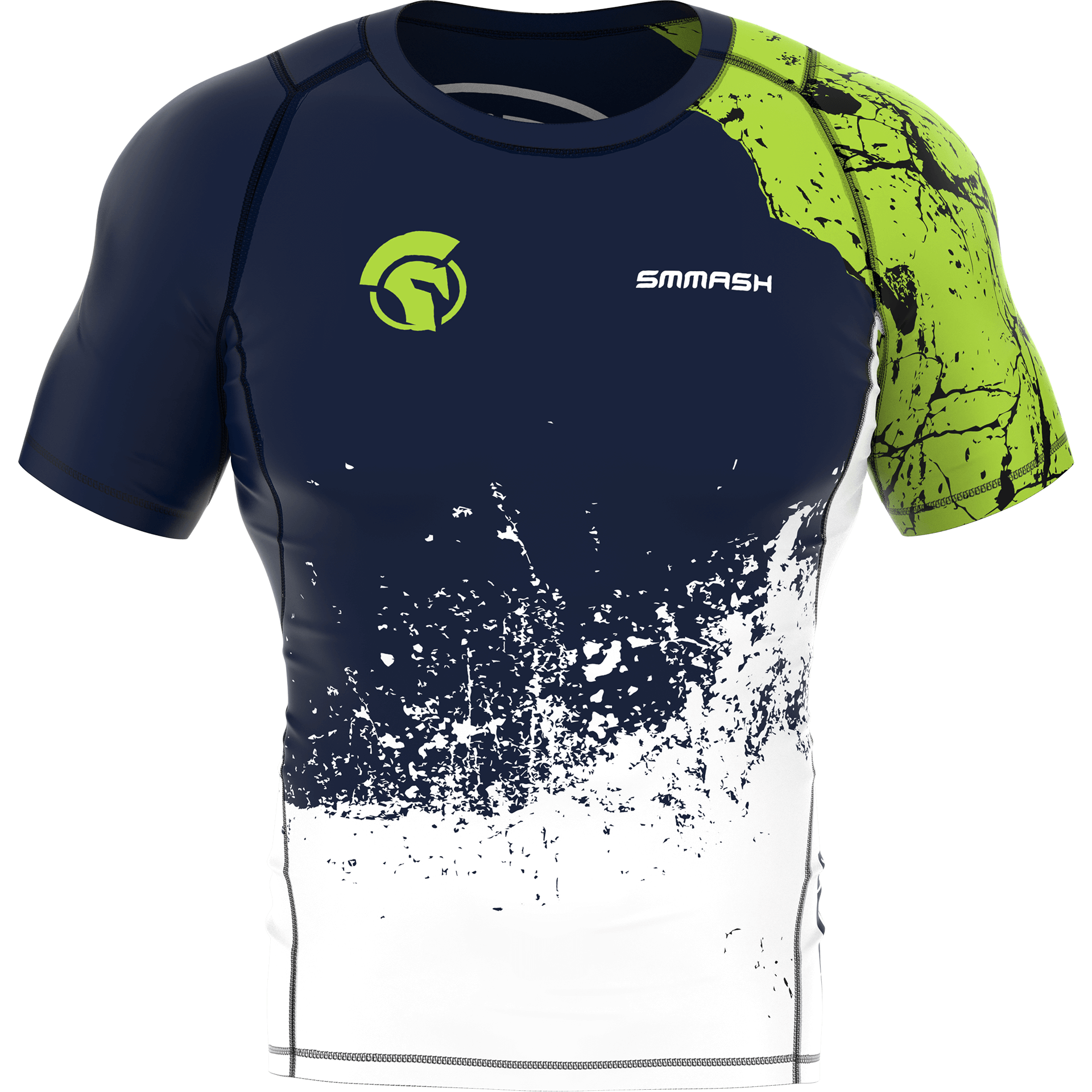 Koszulka Kompresyjna Z Krótkim Rękawem Do Biegania OCR LEGION NEON GREEN