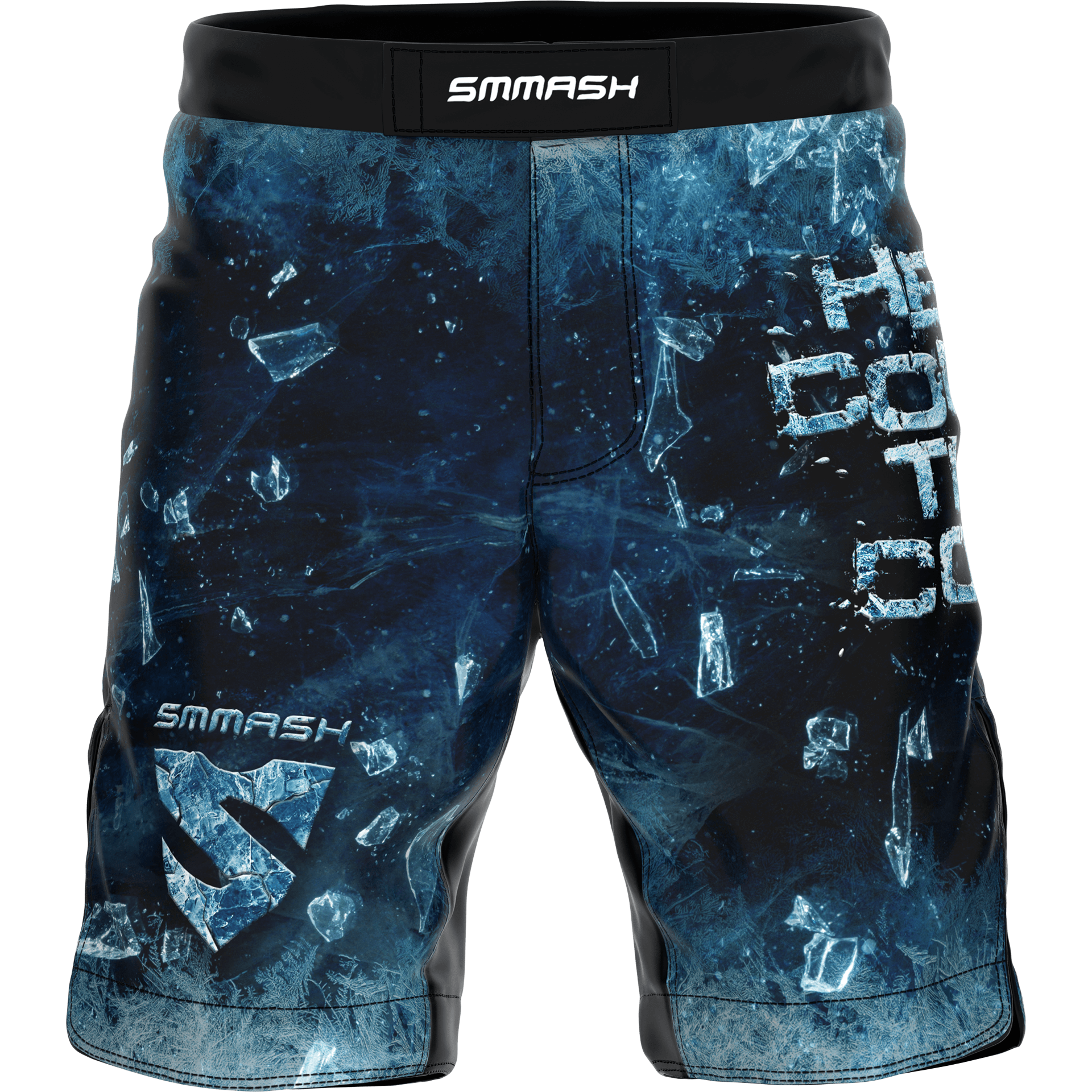 Spodenki Sportowe MMA Z Niebieskim Akcentem BLACK WALKERS