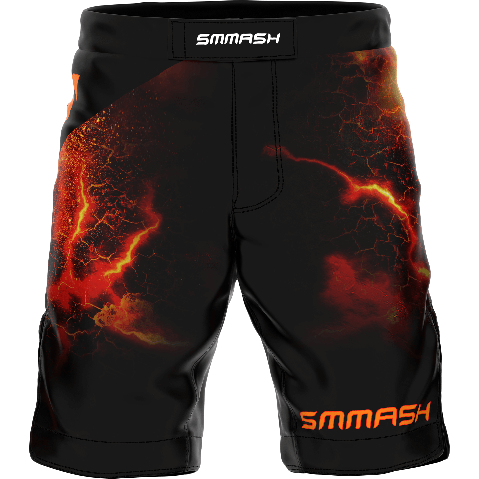 Spodenki MMA Na Siłownię Z Motywem Lawy DIABLO