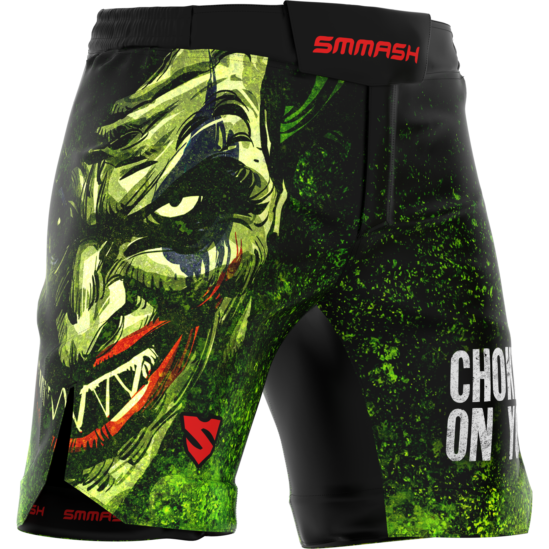Zielone Spodenki MMA Do Biegania THE CHOKER