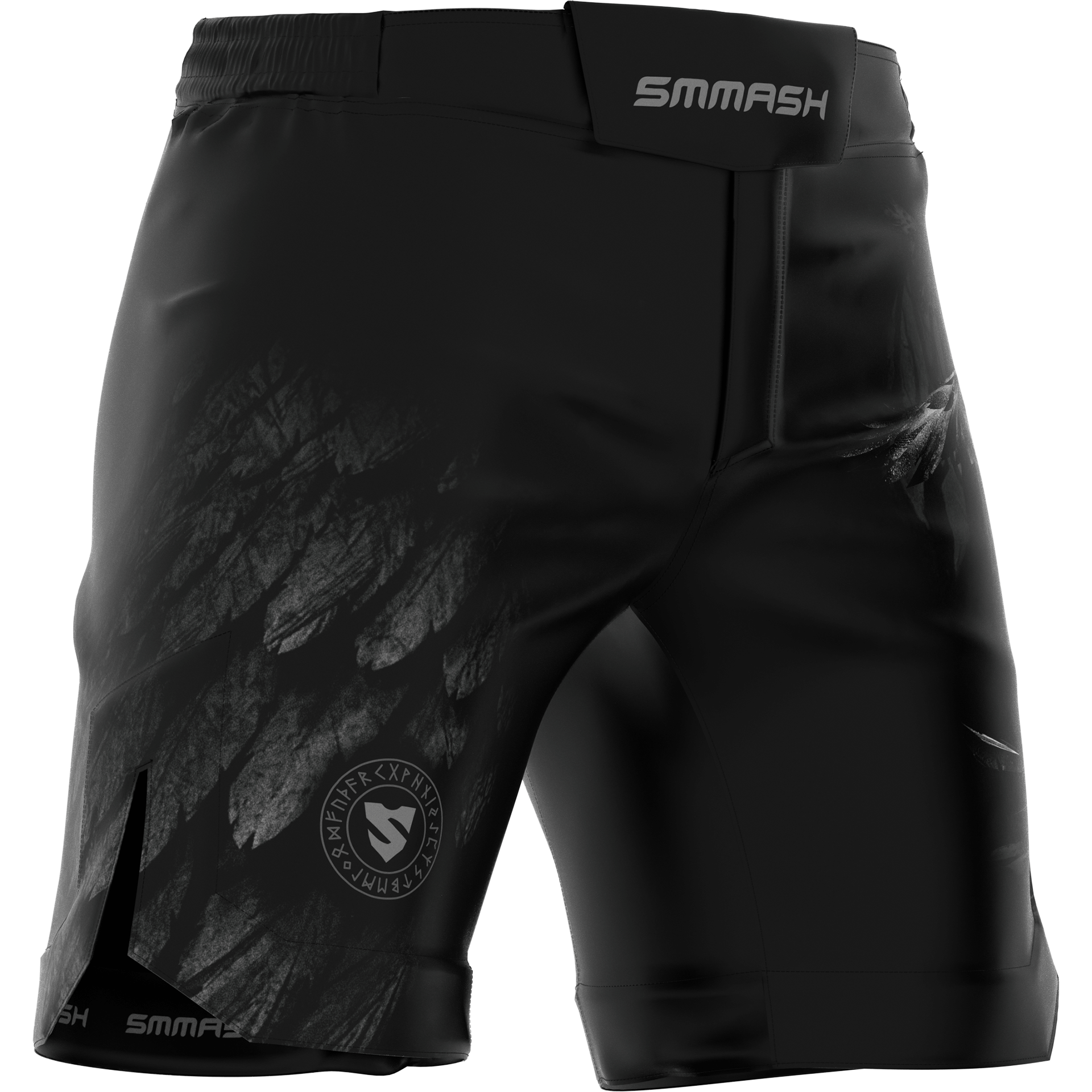 Spodenki MMA Męskie Czarne RAVEN