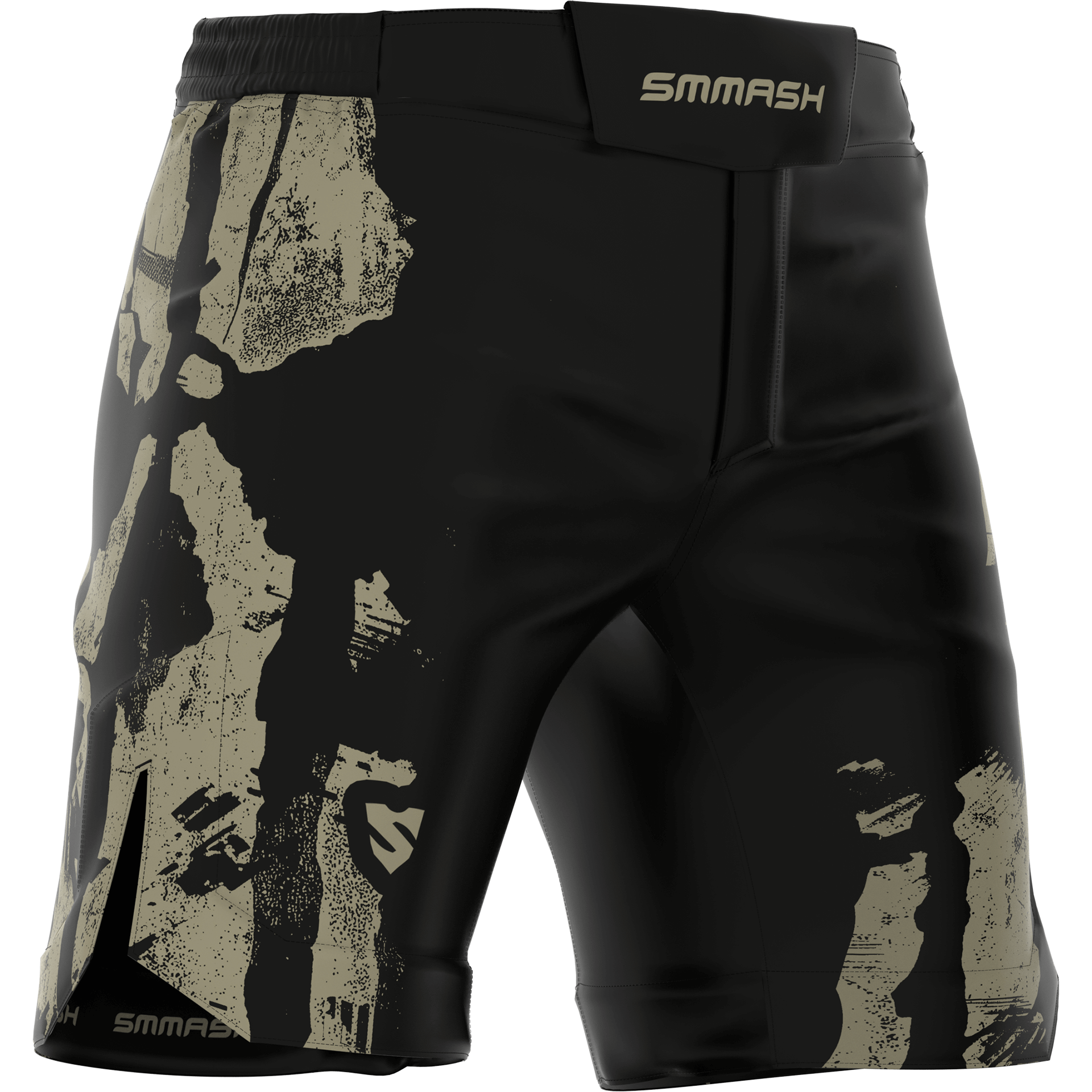 Ultralekkie spodenki MMA – Czarno-szare PUNISHER