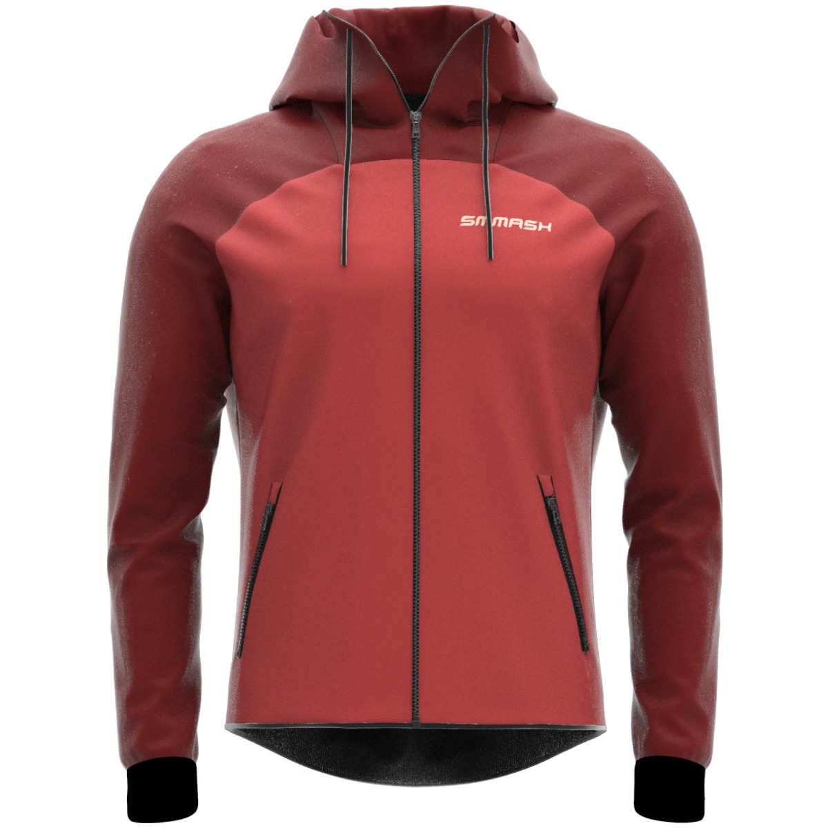 Burgundowa Bluza Męska Rozpiana CRIMSON