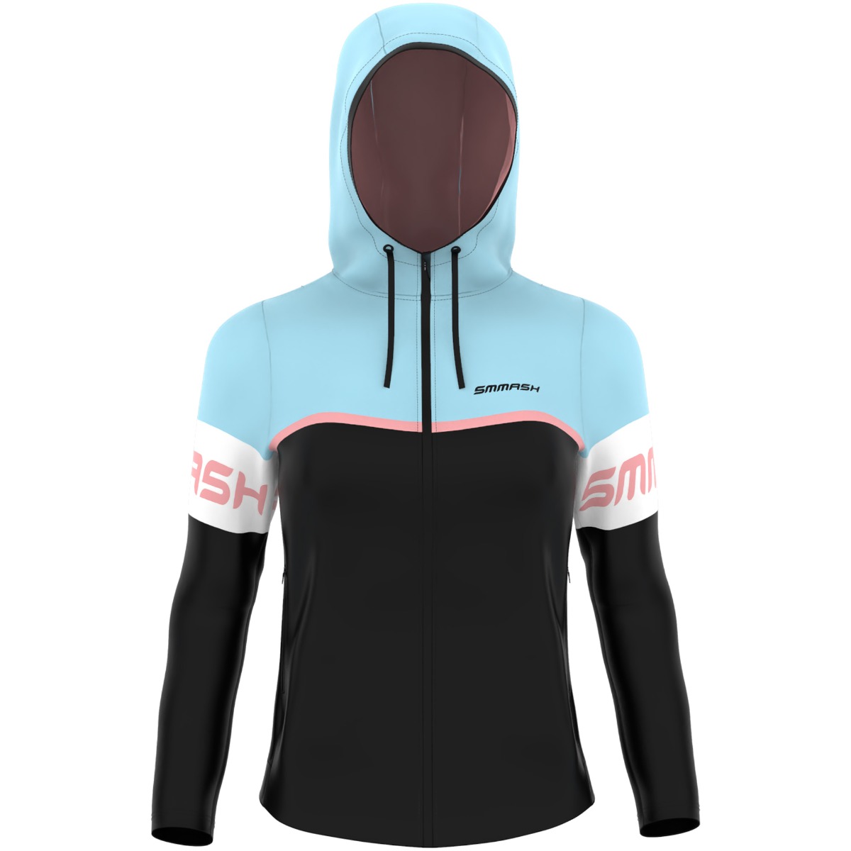 Bluza Damska Rozpinana z Kapturem BABY BLUE
