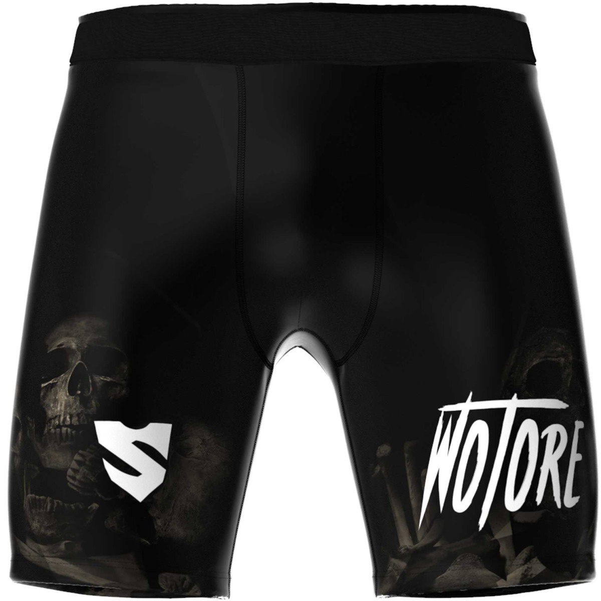 Krótkie Legginsy Treningowe z Motywem Czaszki WOTORE SPIRIT