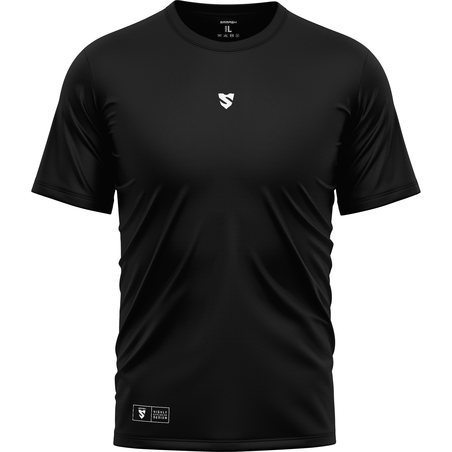 MĘSKI T-SHIRT BAWEŁNIANY BASE BLACK