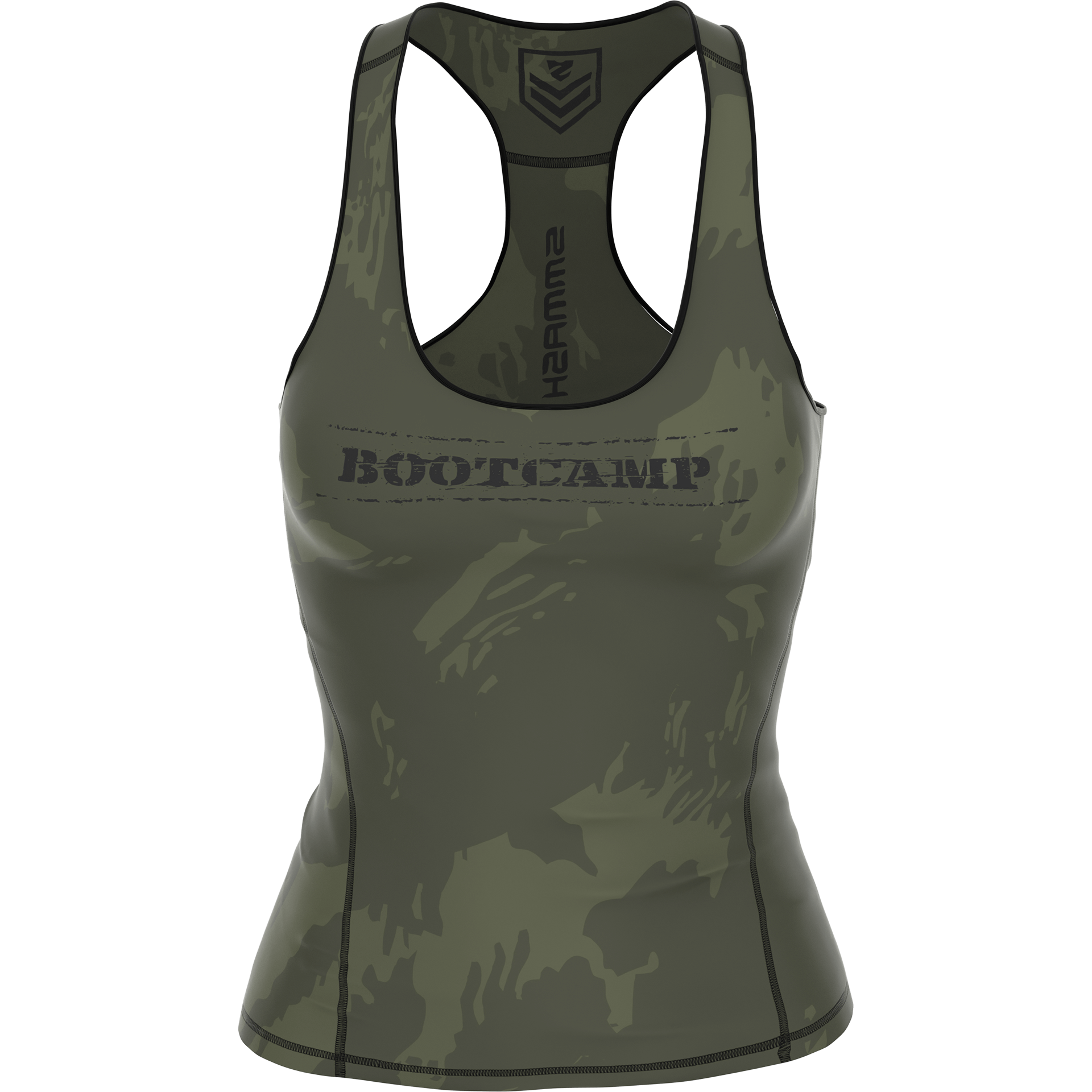 Sportowy Tank Topy Z Nadrukiem BOOTCAMP