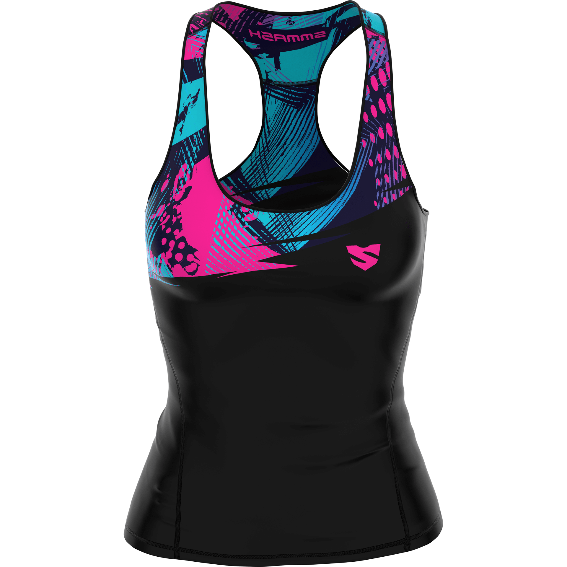 Tank Top Damski Z Kolorowymi Elementami ILUMINA