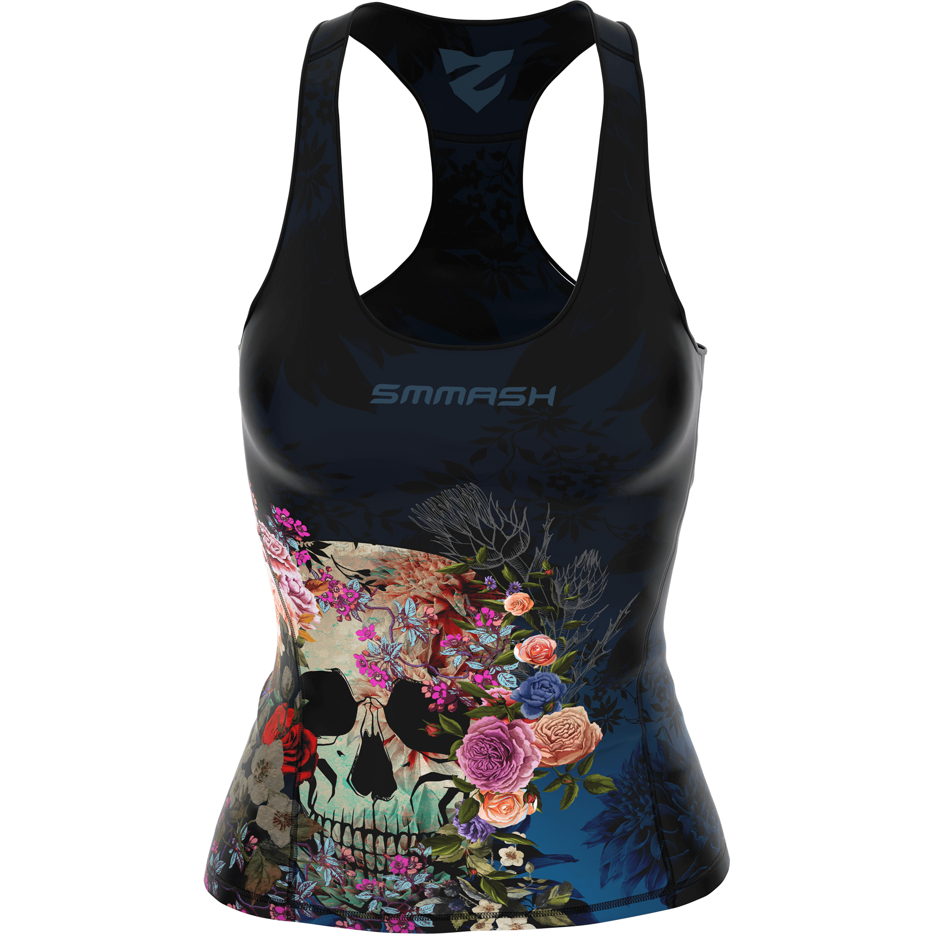 Damski Sportowy Tank Top Z Motywem Czaszki MUERTE