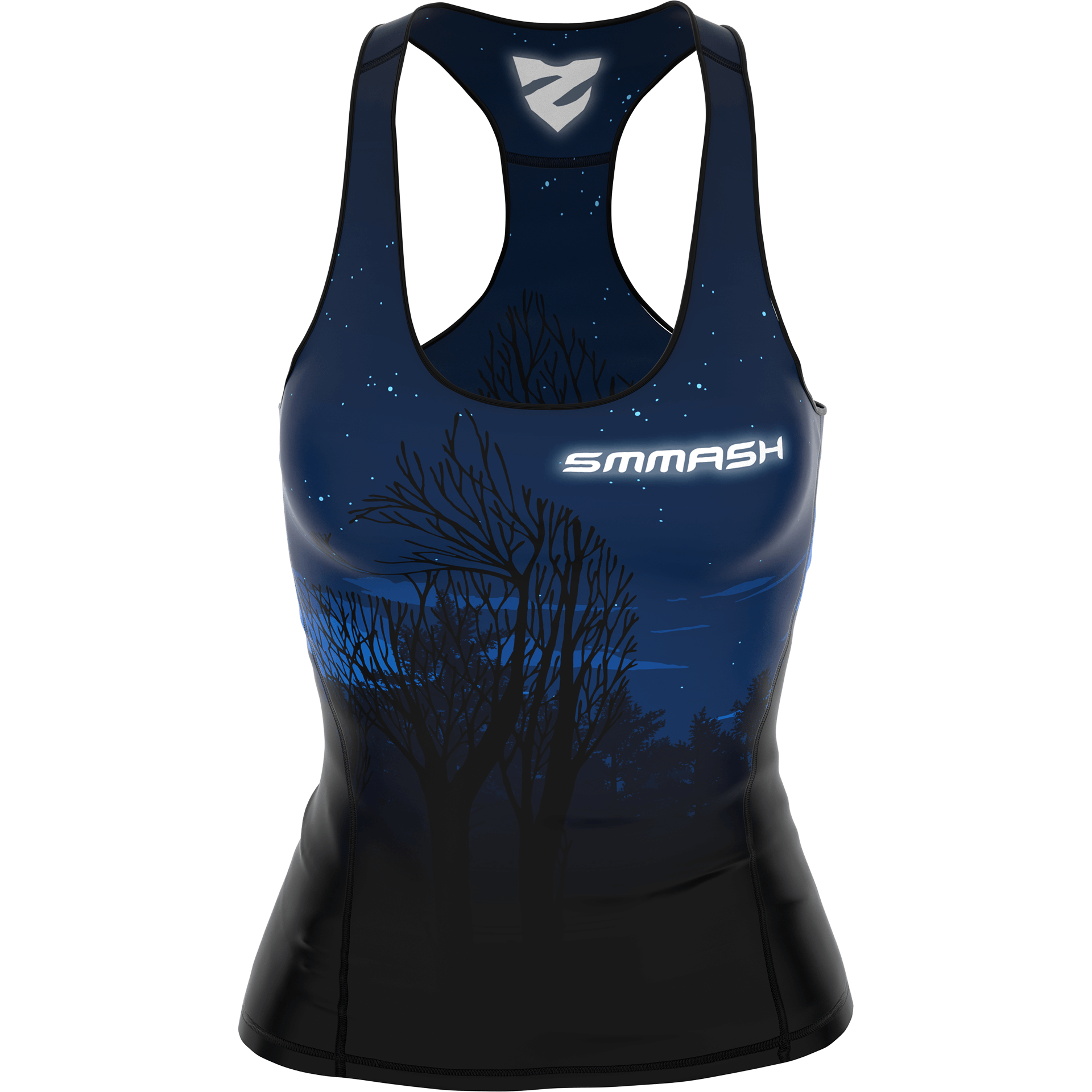 Sportowy Tank Top Z Motywem Nocy Na Siłownie RED MARY